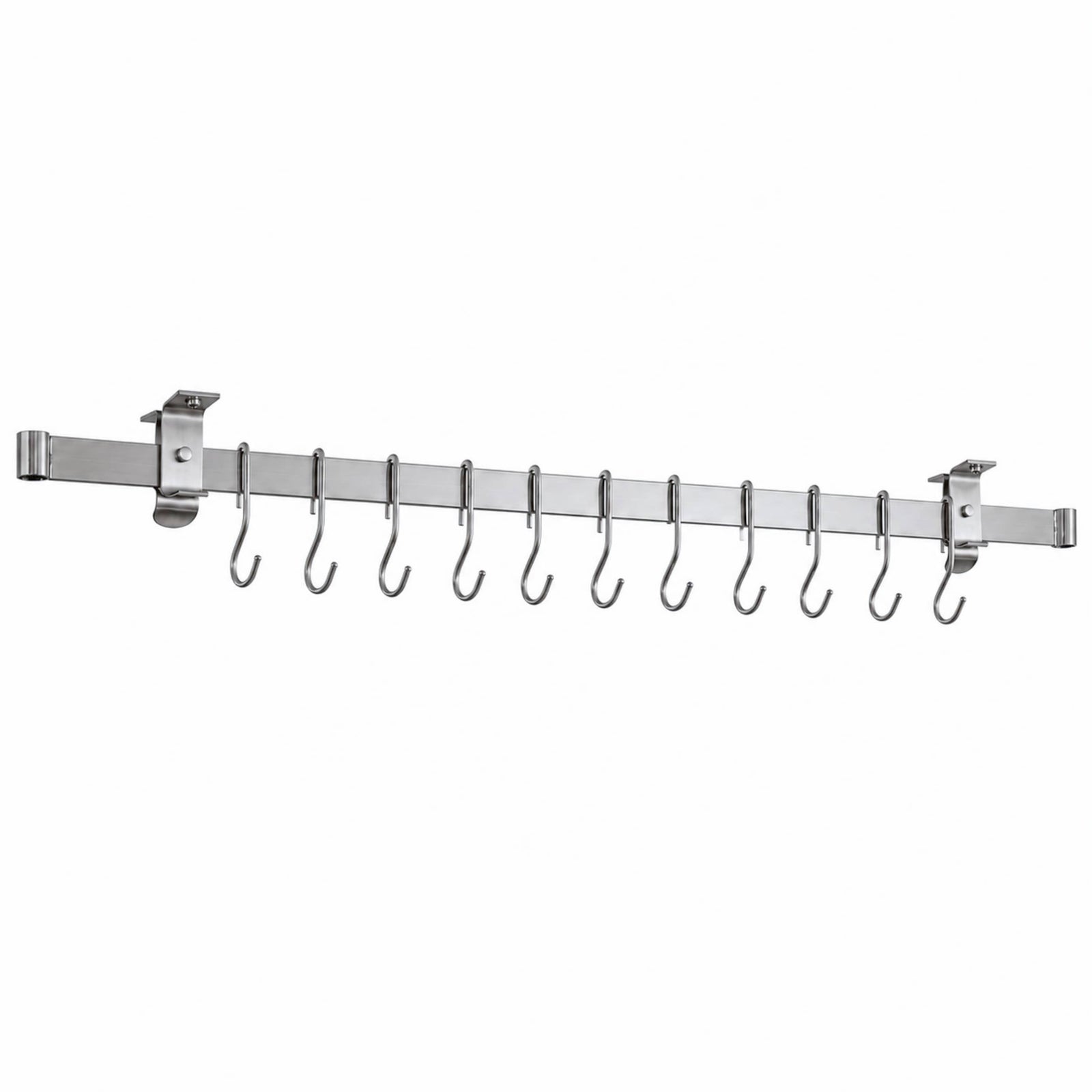 Enclume Design Products Handcrafted Low Ceiling Bar in Hammered Steel, Brushed Stainless or Copper