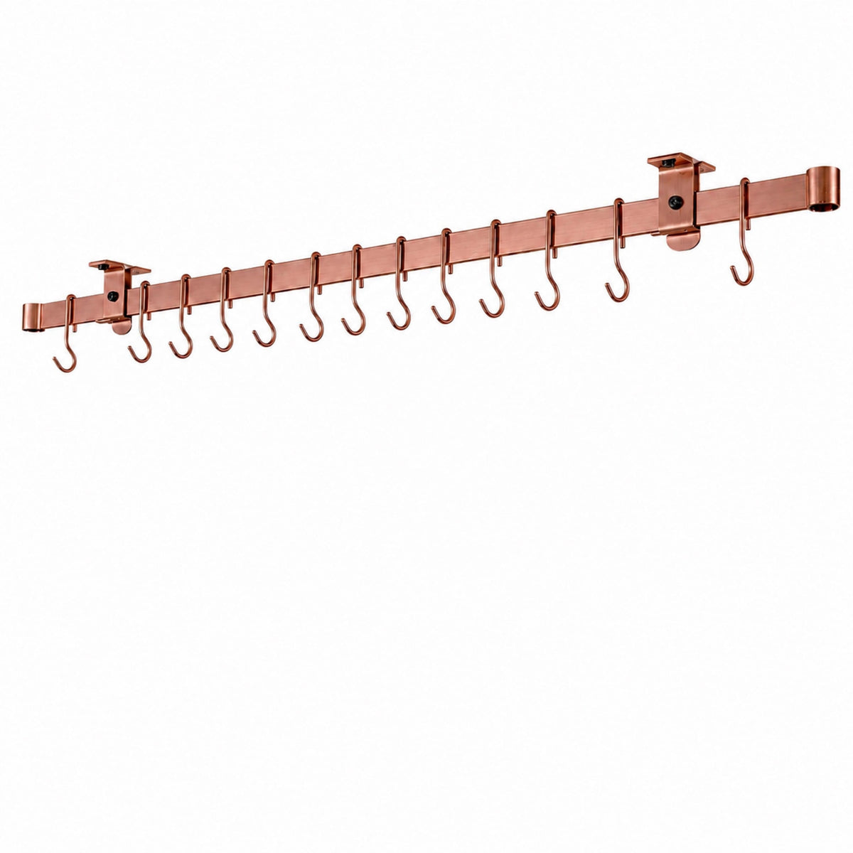 Enclume Design Products Handcrafted Low Ceiling Bar in Hammered Steel, Brushed Stainless or Copper