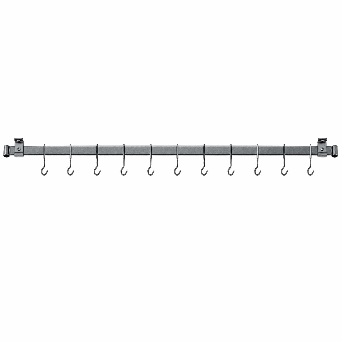 Enclume Design Products Handcrafted Low Ceiling Bar in Hammered Steel, Brushed Stainless or Copper