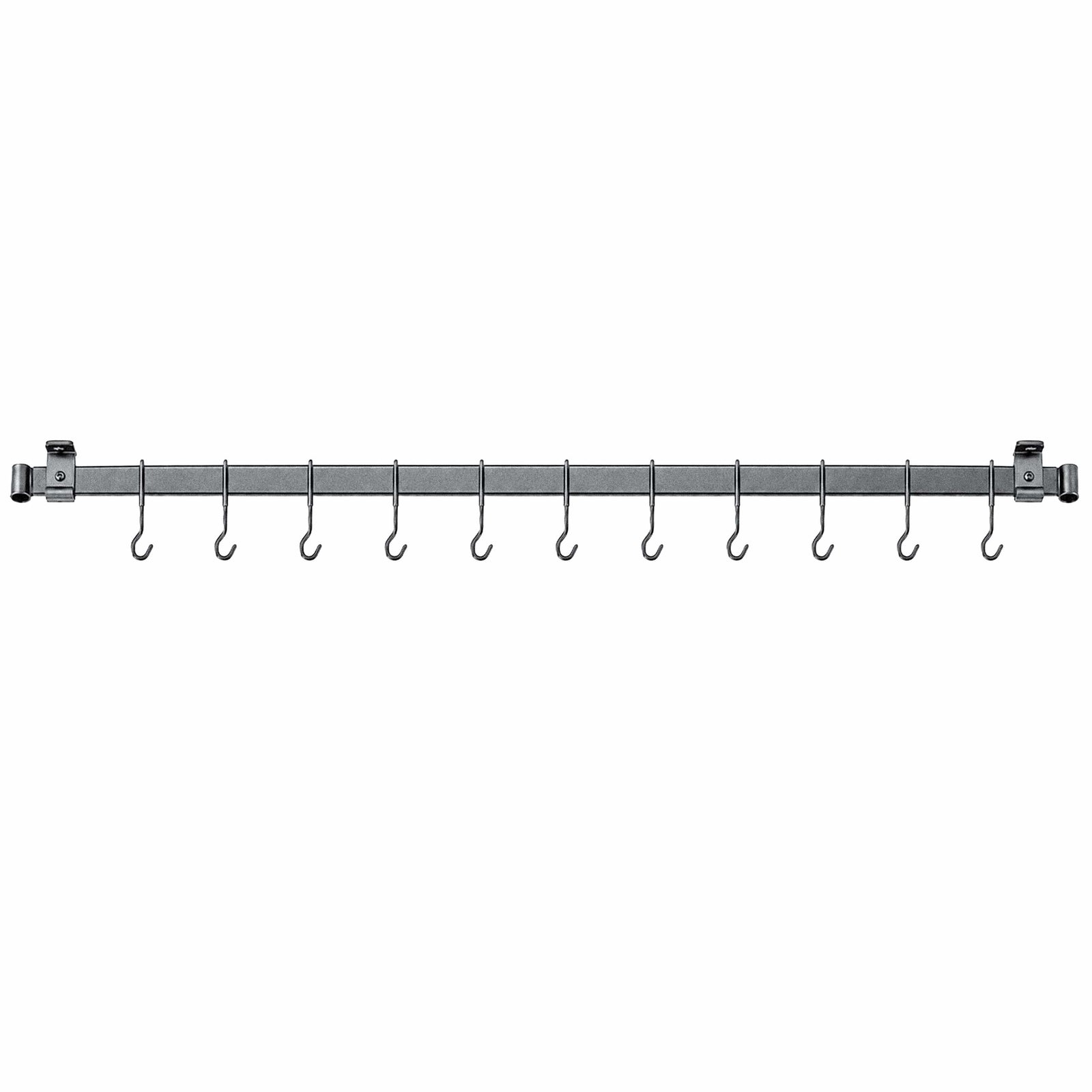 Enclume Design Products Handcrafted Low Ceiling Bar in Hammered Steel, Brushed Stainless or Copper