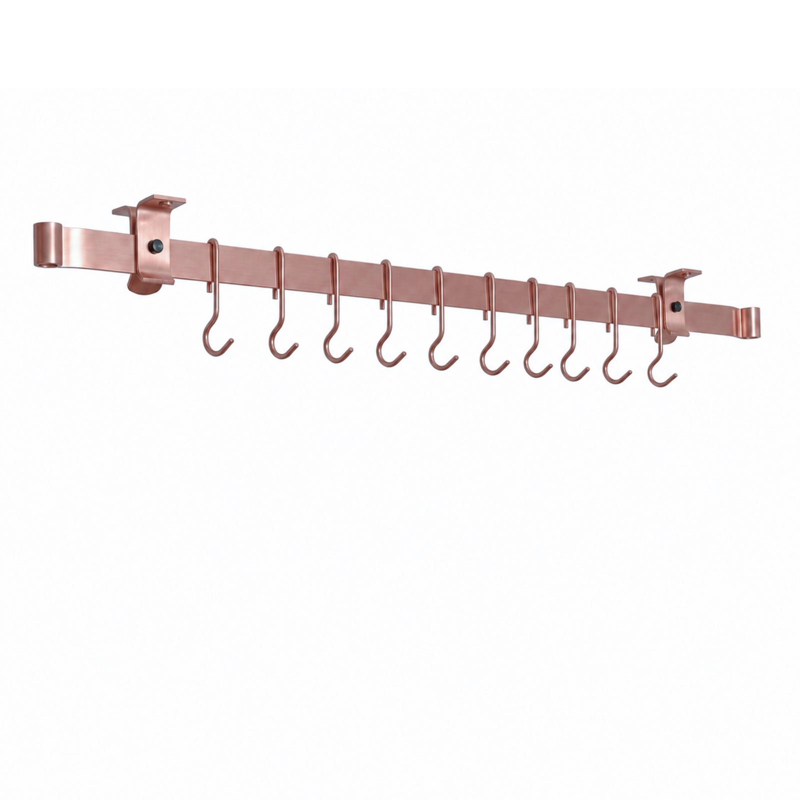 Enclume Design Products Handcrafted Low Ceiling Bar in Hammered Steel, Brushed Stainless or Copper
