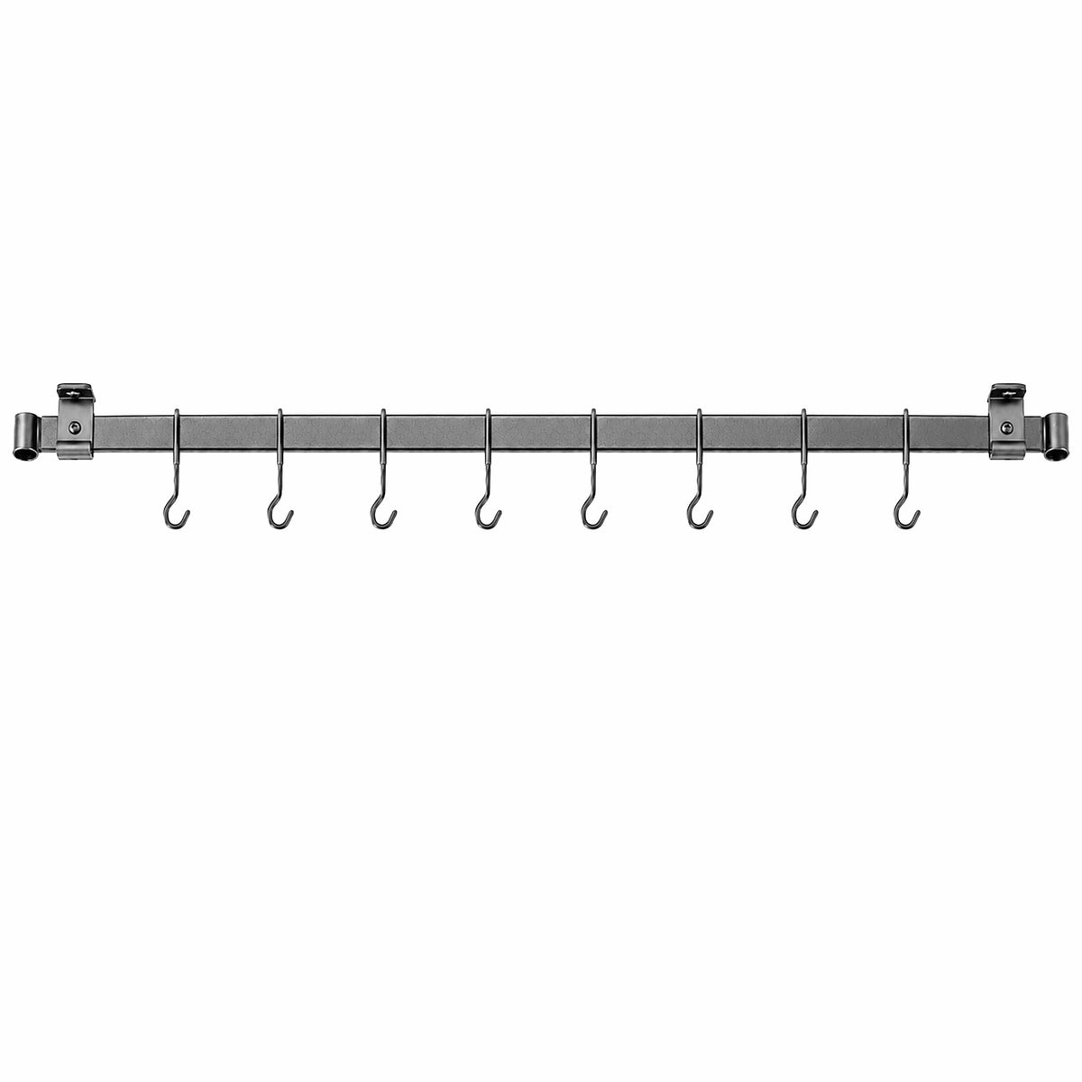 Enclume Design Products Handcrafted Low Ceiling Bar in Hammered Steel, Brushed Stainless or Copper