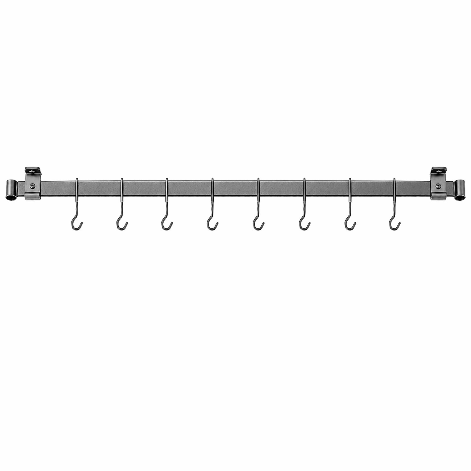 Enclume Design Products Handcrafted Low Ceiling Bar in Hammered Steel, Brushed Stainless or Copper