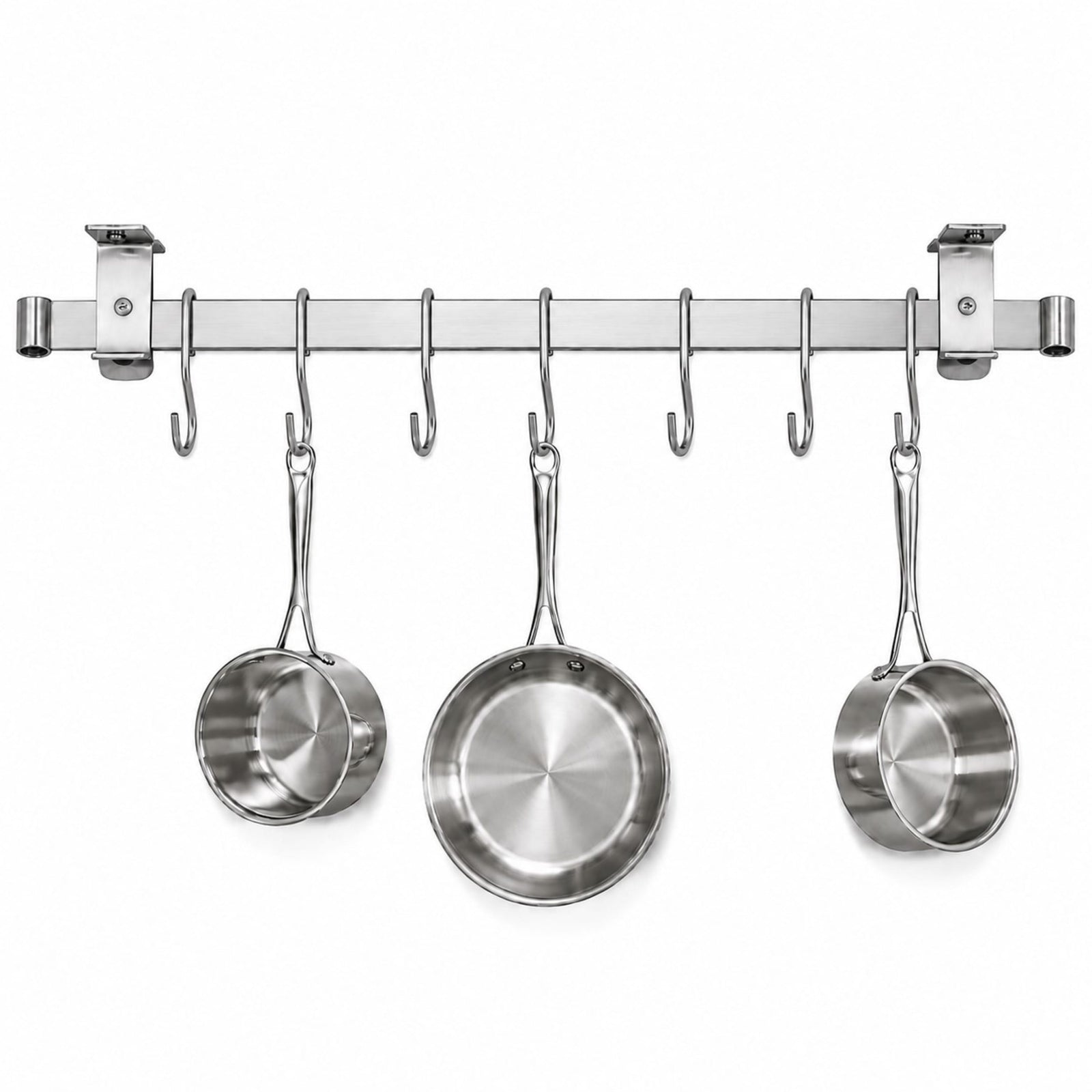 Enclume Design Products Handcrafted Low Ceiling Bar in Hammered Steel, Brushed Stainless or Copper