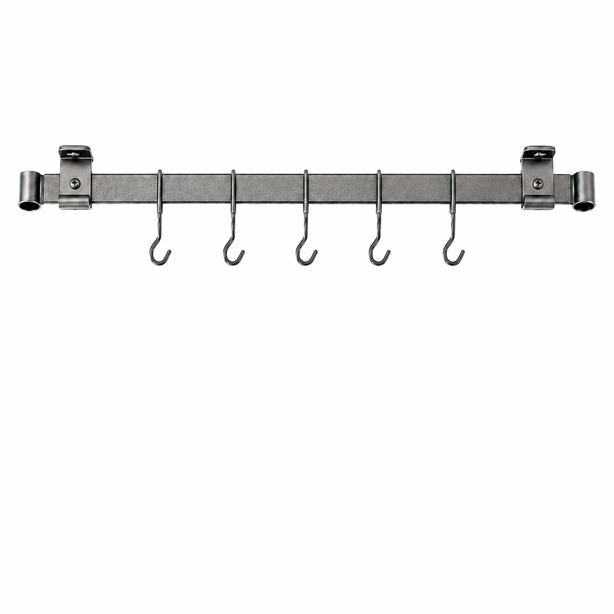 Enclume Design Products Handcrafted Low Ceiling Bar in Hammered Steel, Brushed Stainless or Copper