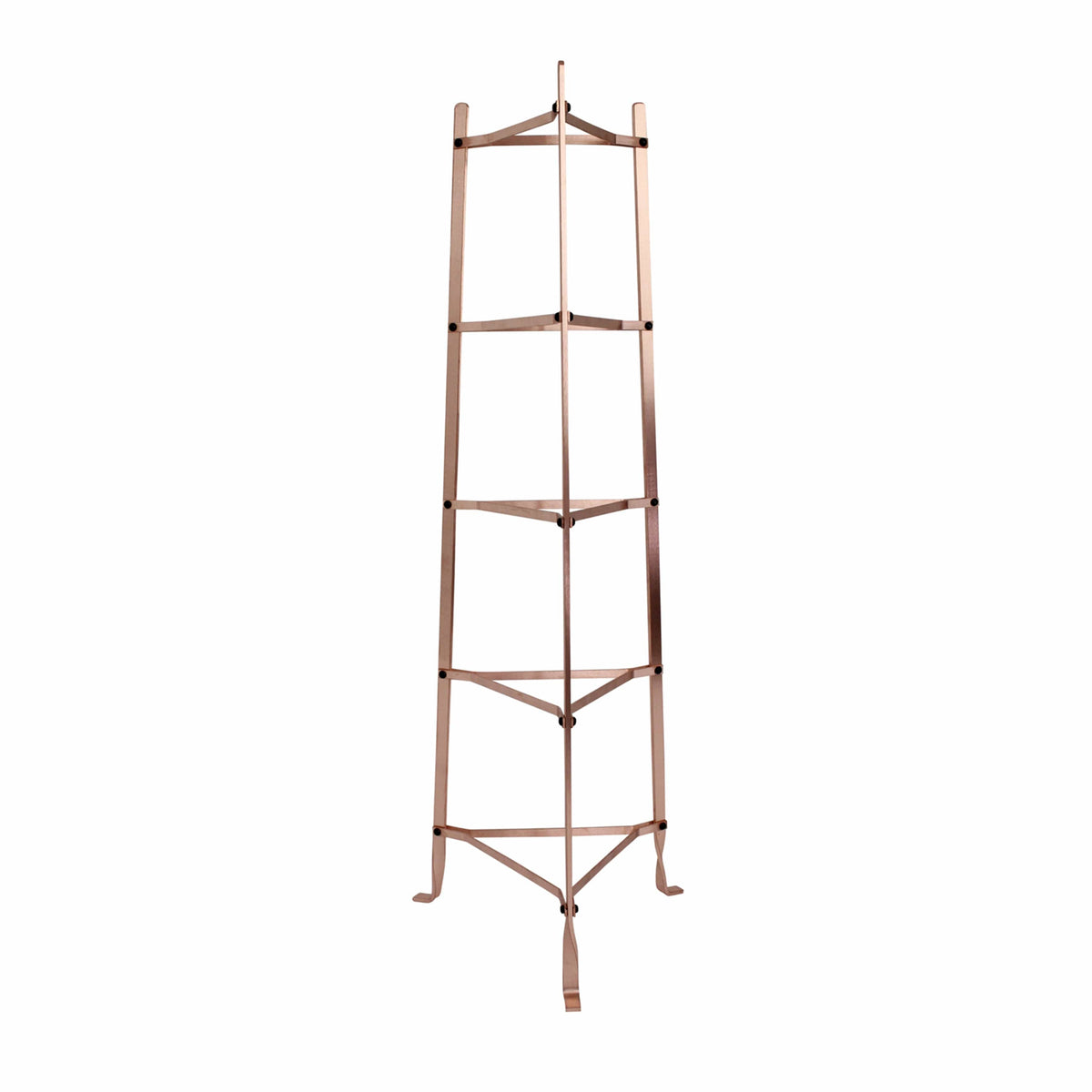 Enclume Floor 5-Tier Classic Cookware Stand, Black &amp; Solid Copper(Unassembled)