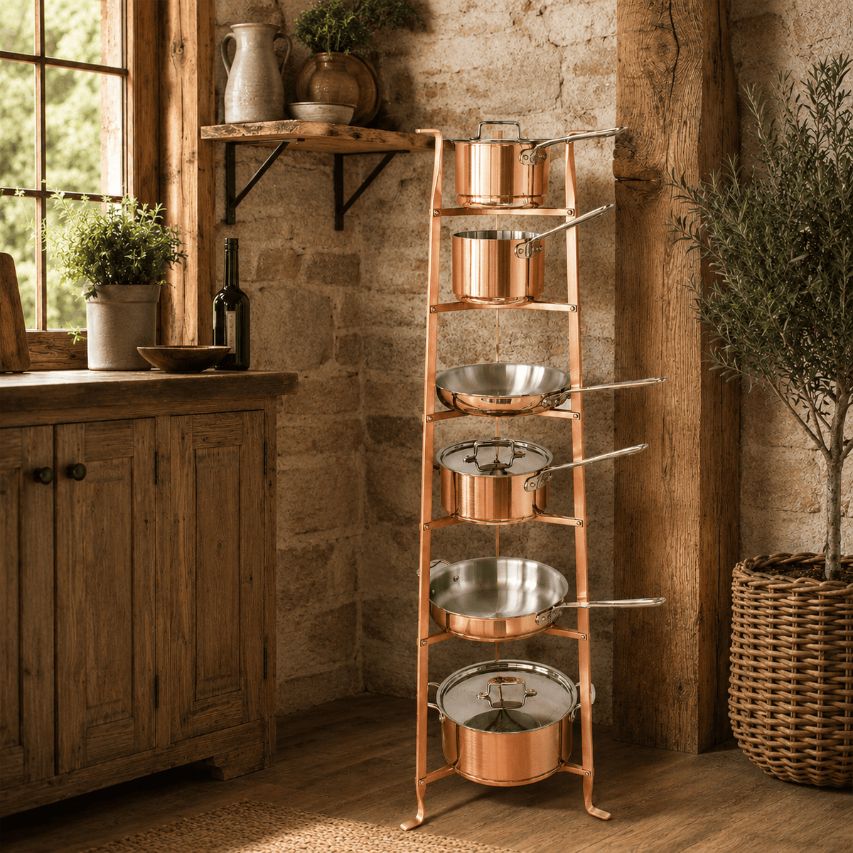 Enclume Floor 6-Tier Gourmet Cookware Stand (Unassembled)