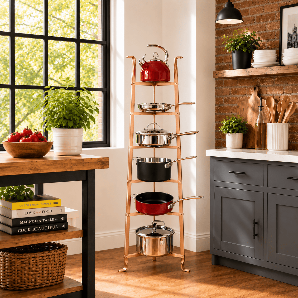 Enclume Floor 6-Tier Gourmet Cookware Stand (Unassembled)