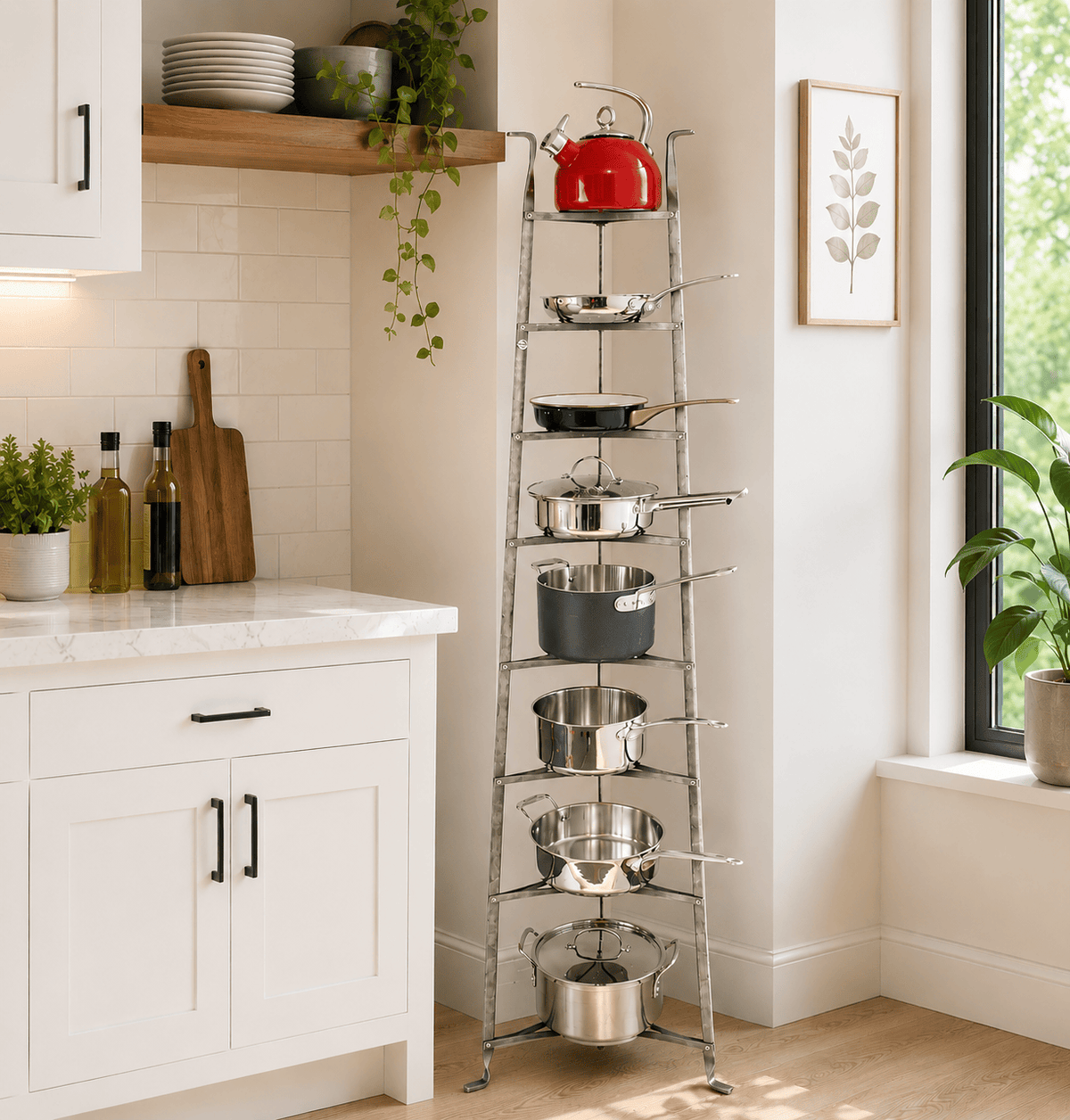 Enclume Floor 8-Tier Gourmet Cookware Stand (Assembled)