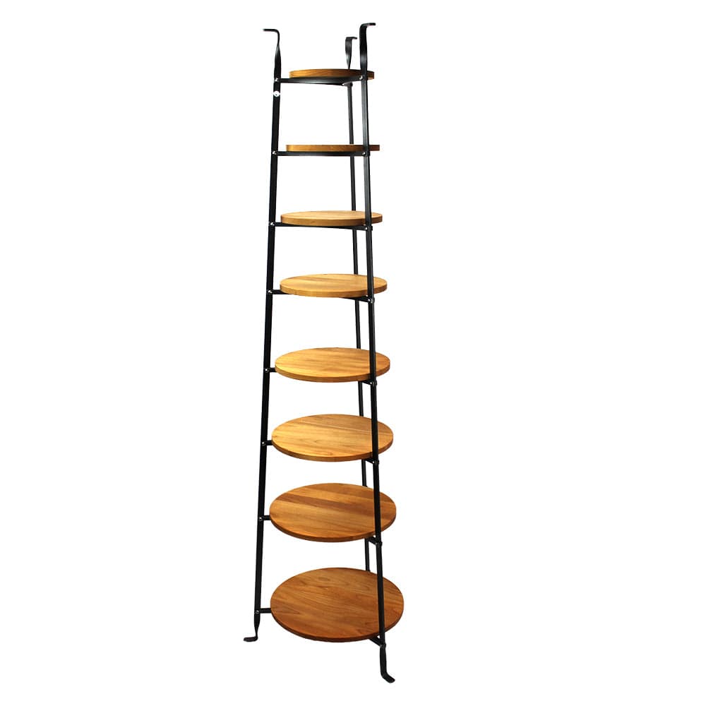 Enclume Floor 8-Tier Gourmet Cookware Stand w/Alder Shelves