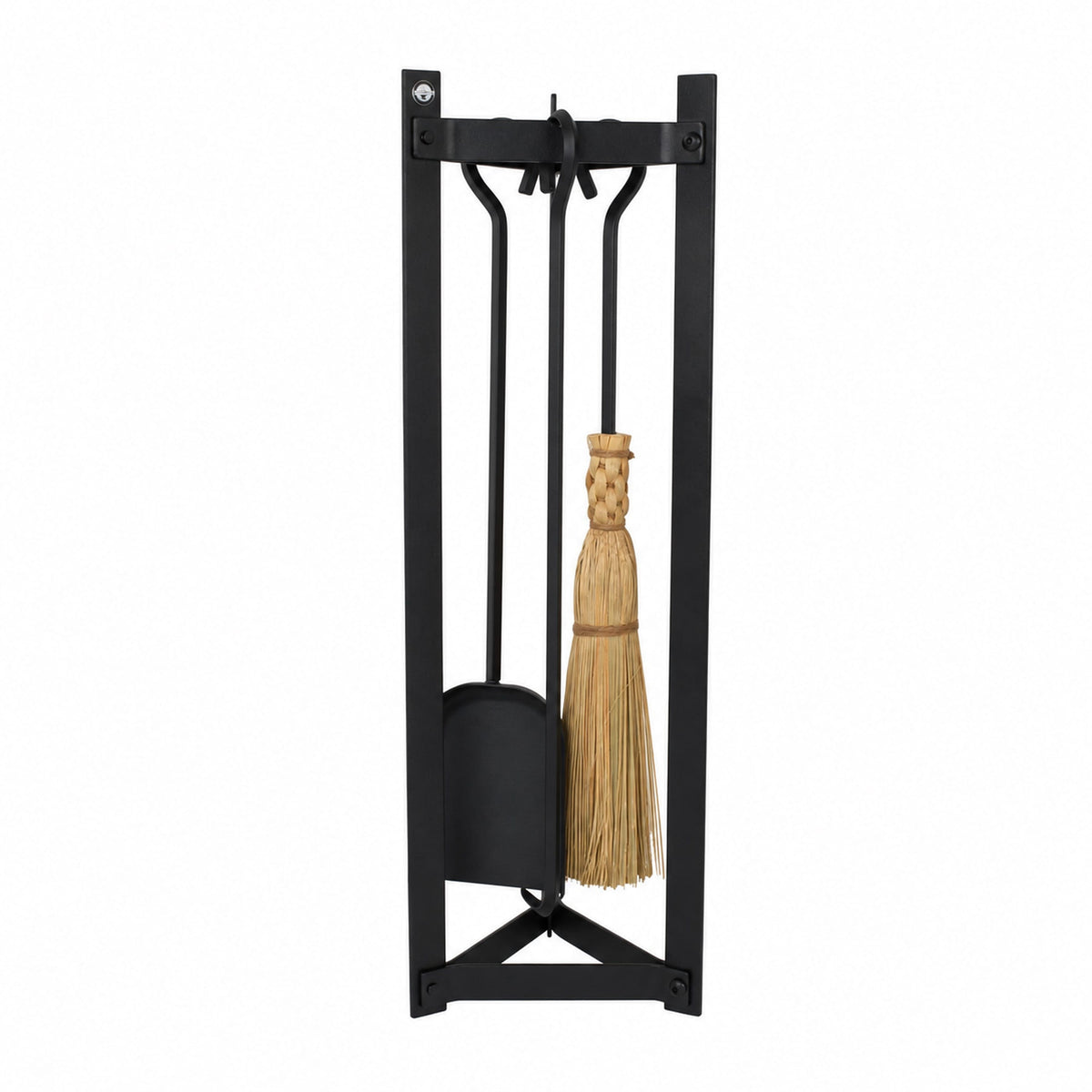 Enclume Floor Black Triangle Fireplace Tool Set