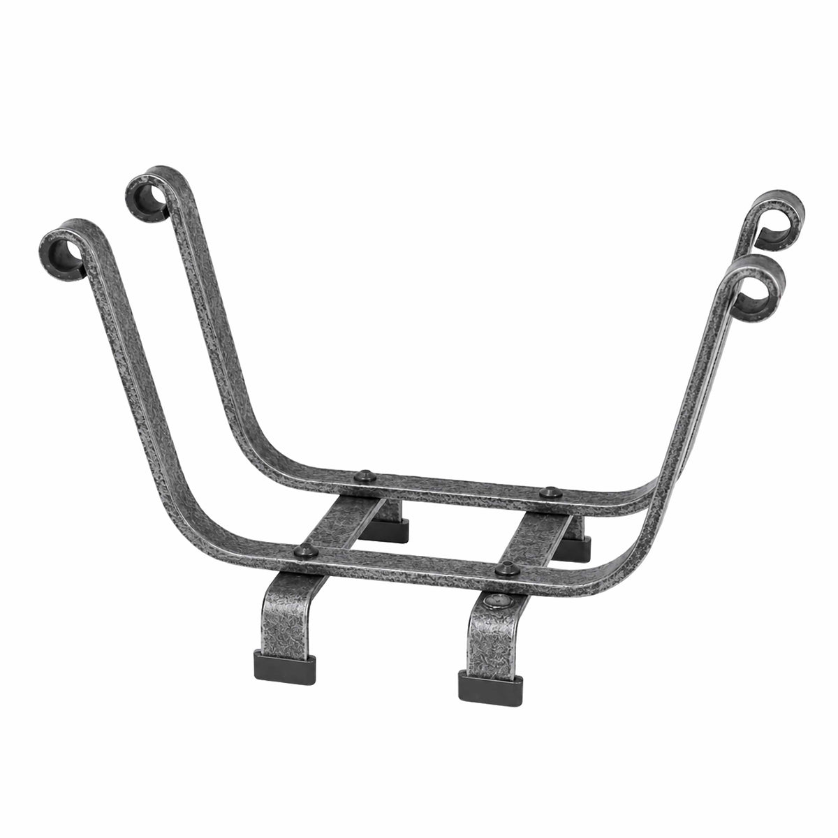 Enclume Floor Hammered Steel Premier Indoor/Outdoor Basket Fireplace Log Rack