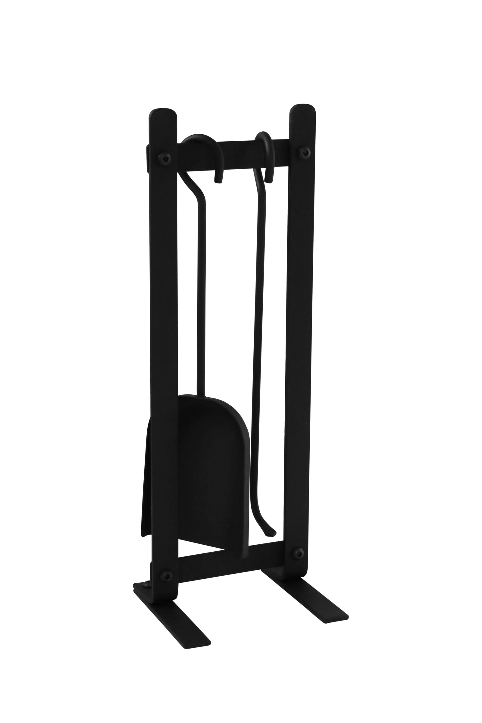 Enclume Floor Handcrafted 2 Piece Country Home Fireplace Tool Set includes Base & 3 Tools Black