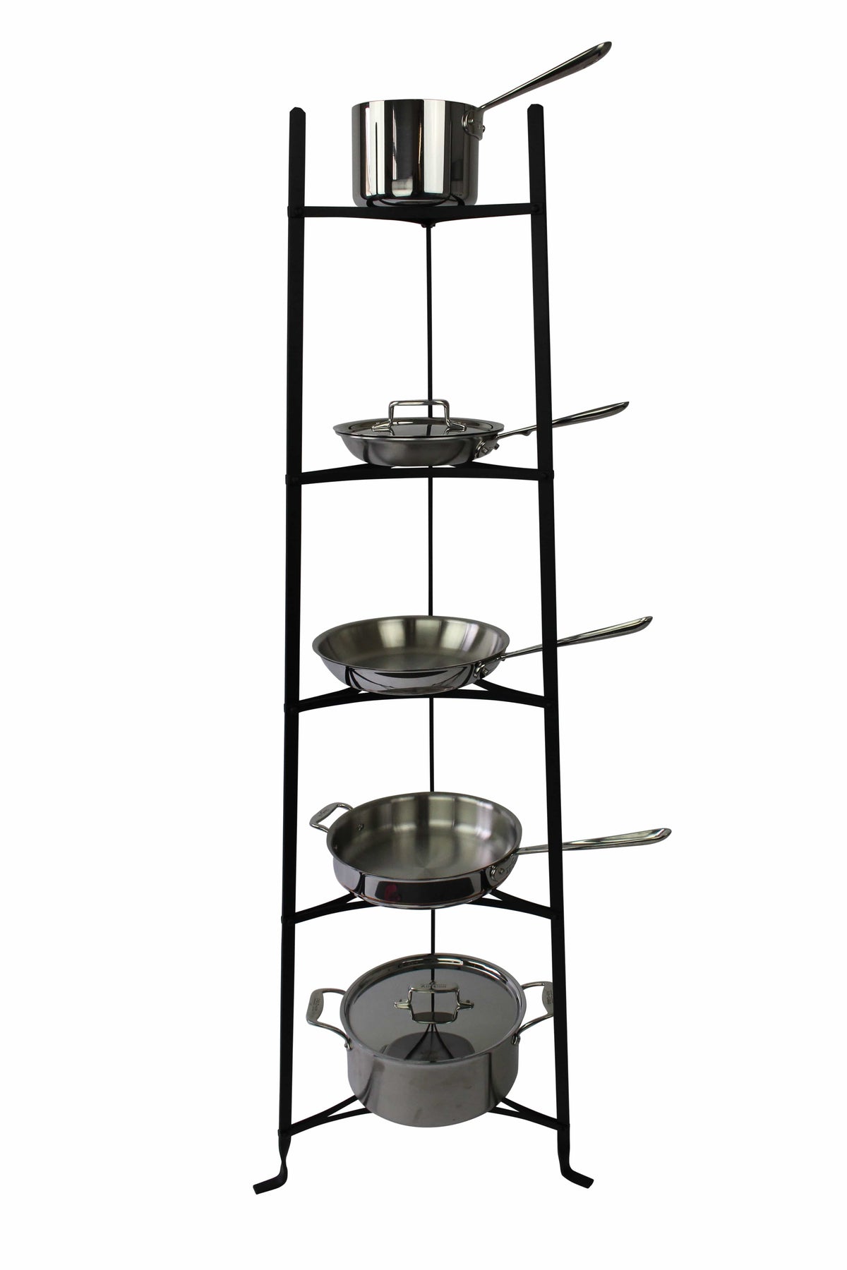 Enclume Floor Handcrafted 5-Tier Designer Stand Black