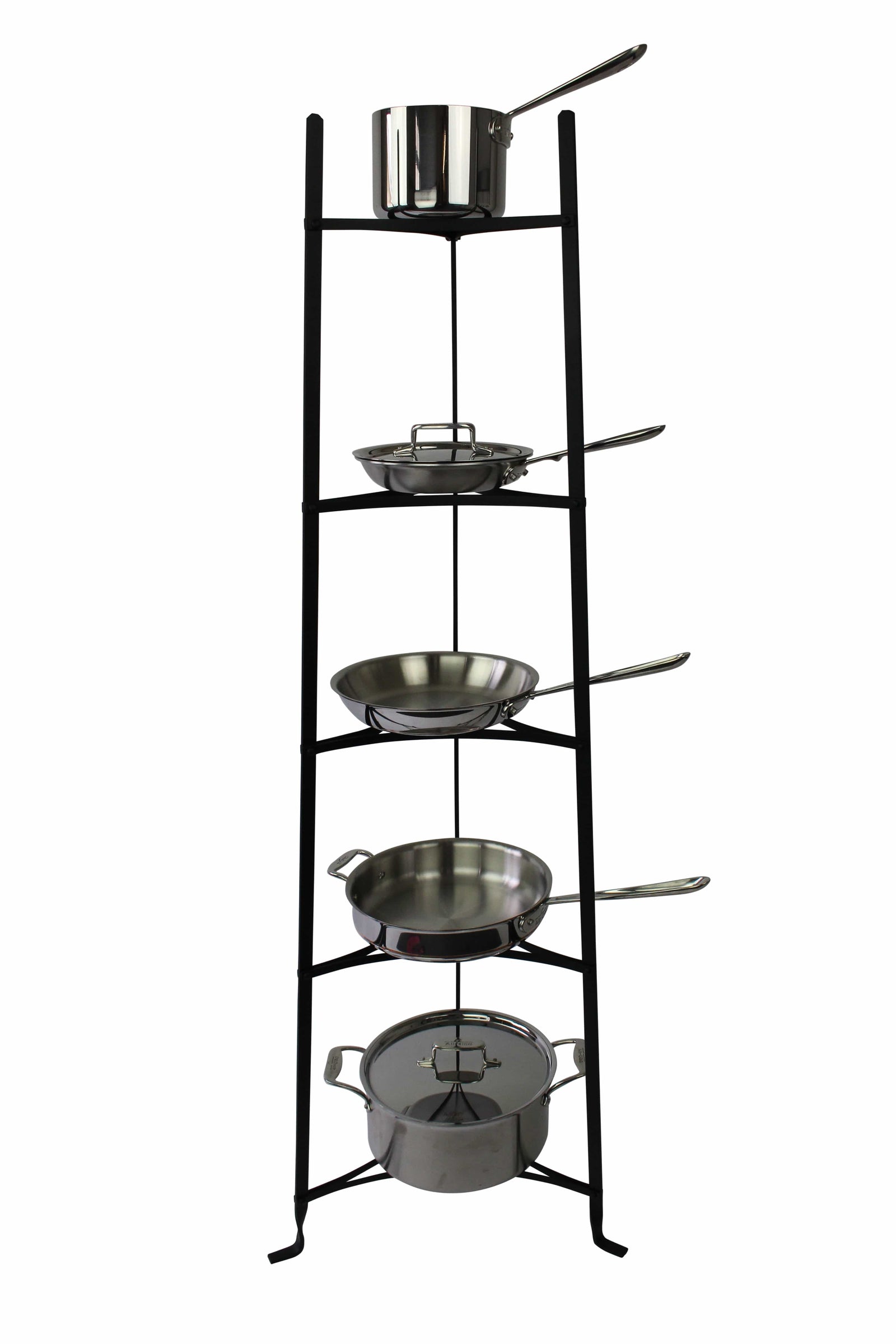 Enclume Floor Handcrafted 5-Tier Designer Stand Black