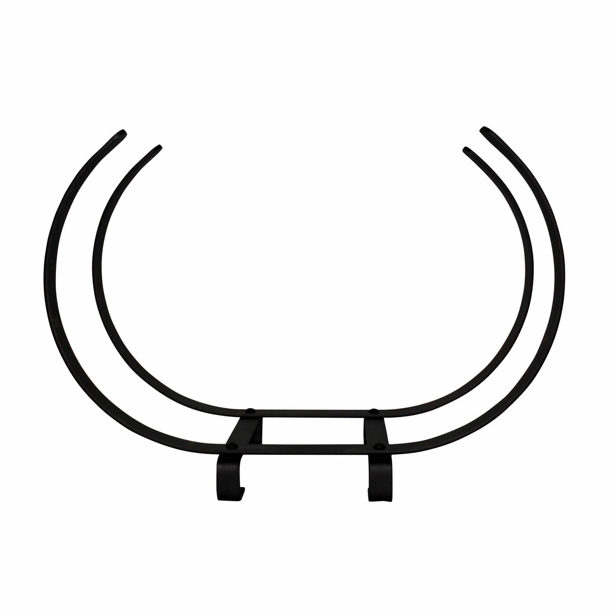 Enclume Floor Indoor/Outdoor Large U Shaped Fireplace Log Rack, Bronze Finish