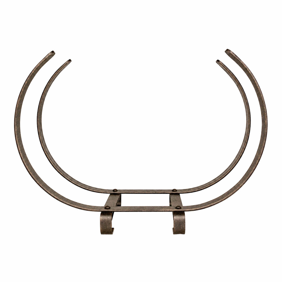 Enclume Floor Indoor/Outdoor Large U Shaped Fireplace Log Rack, Bronze Finish (CLEARANCE)