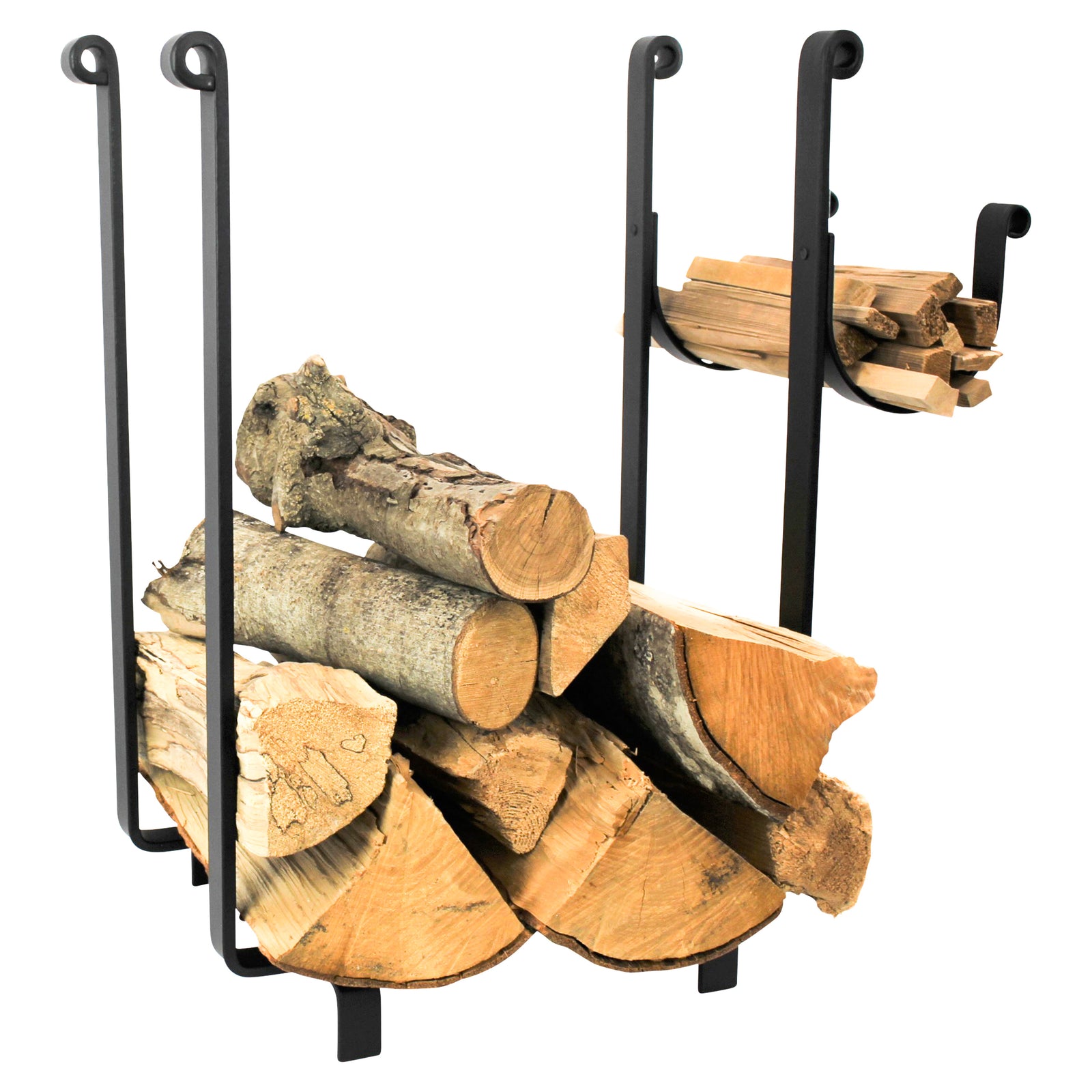 Enclume Floor Rectangle Fireplace Log Rack Black