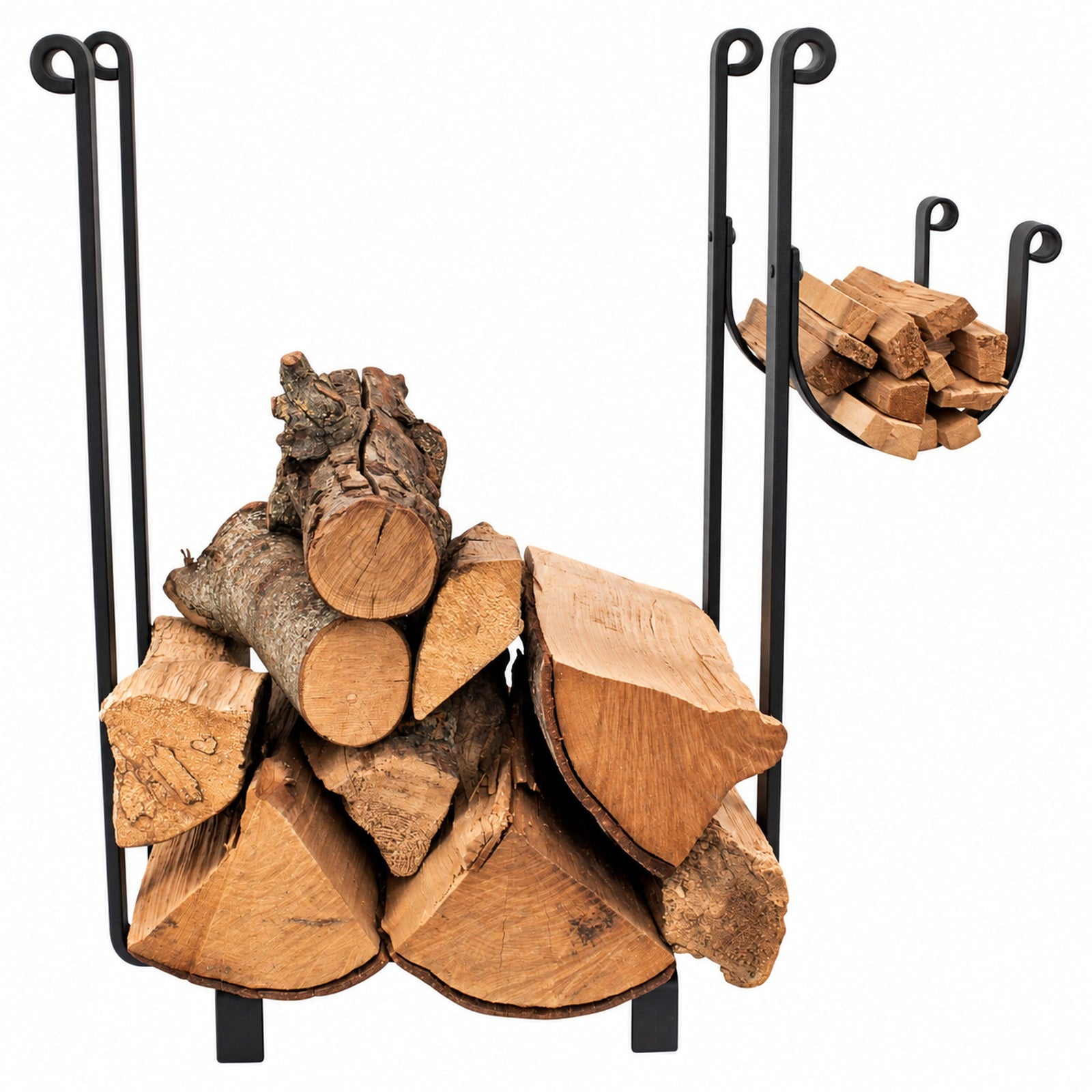 Enclume Floor Rectangle Fireplace Log Rack Black (CLEARANCE)