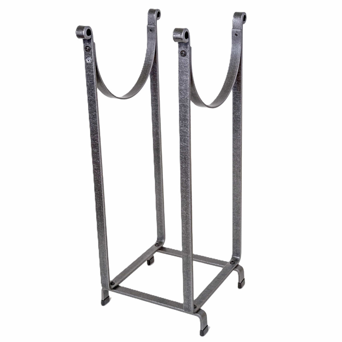 Enclume Floor Sling Fireplace Log Rack Hammered Steel