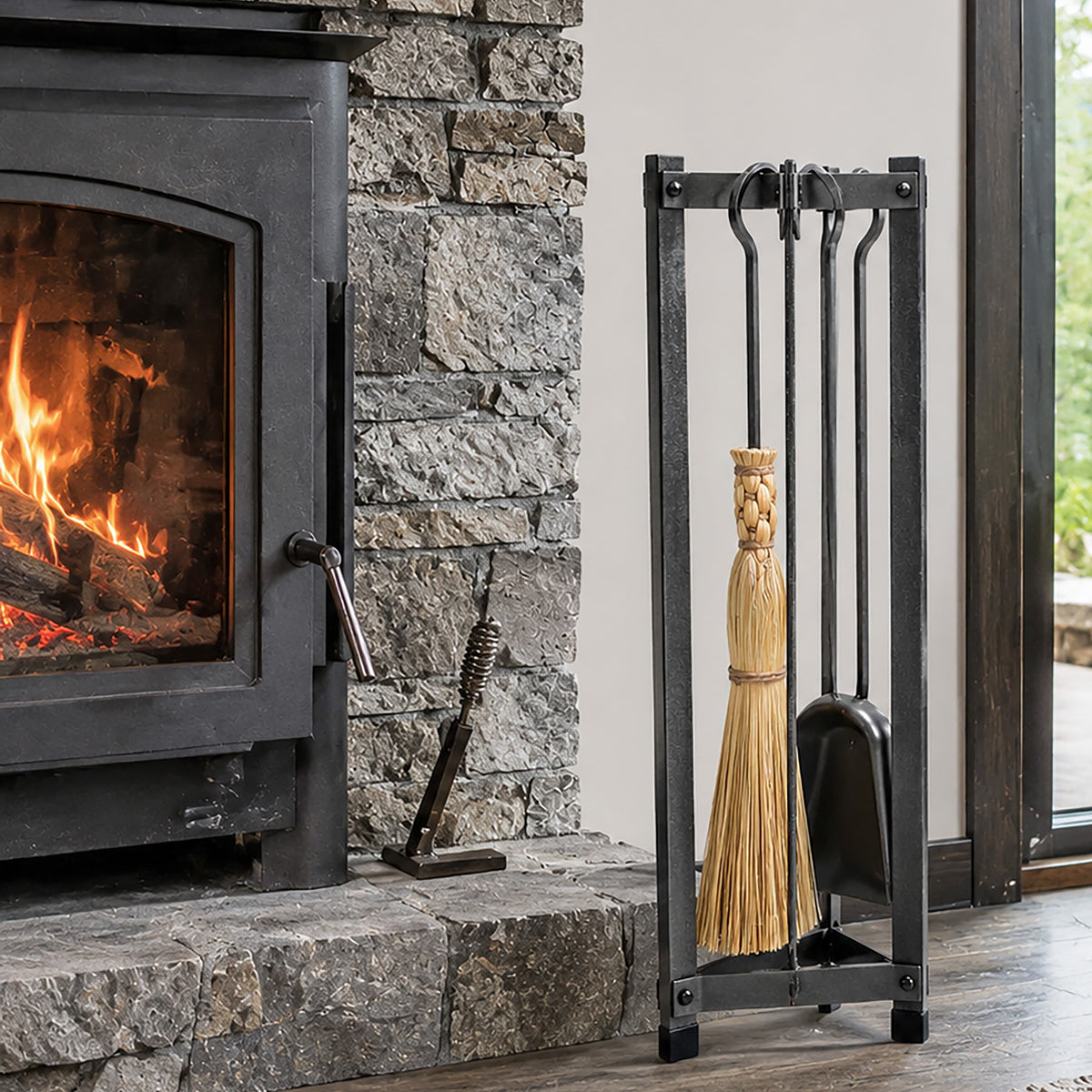 Enclume Floor Triangle Fireplace Tool Set