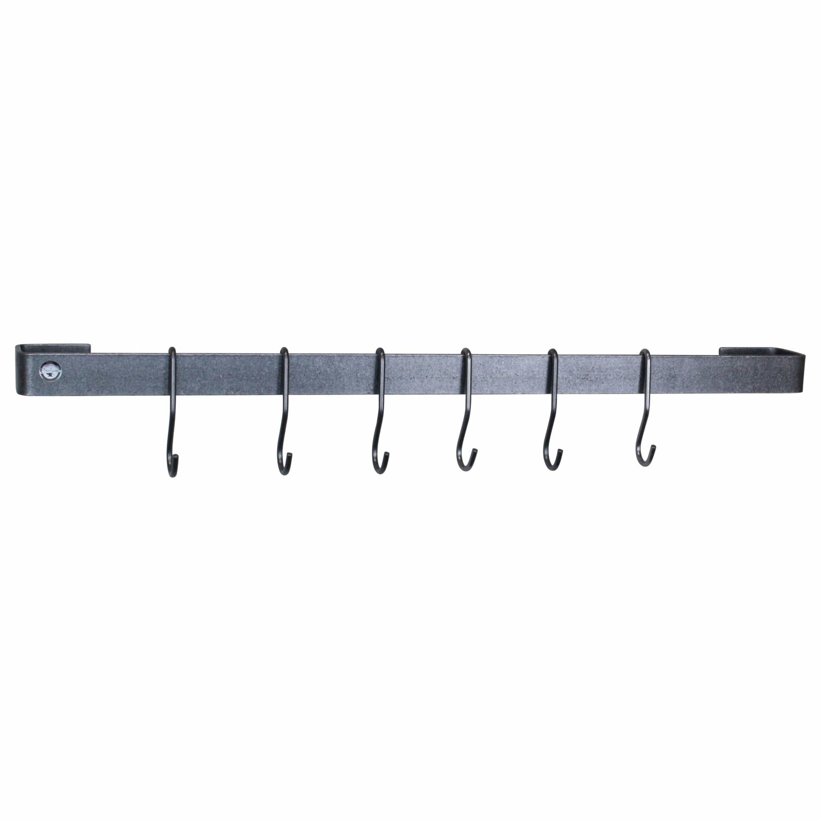 Enclume Hooks Hammered Steel Grande Cuisine 4.5" Straight Hooks 6 Pack Hammered Steel