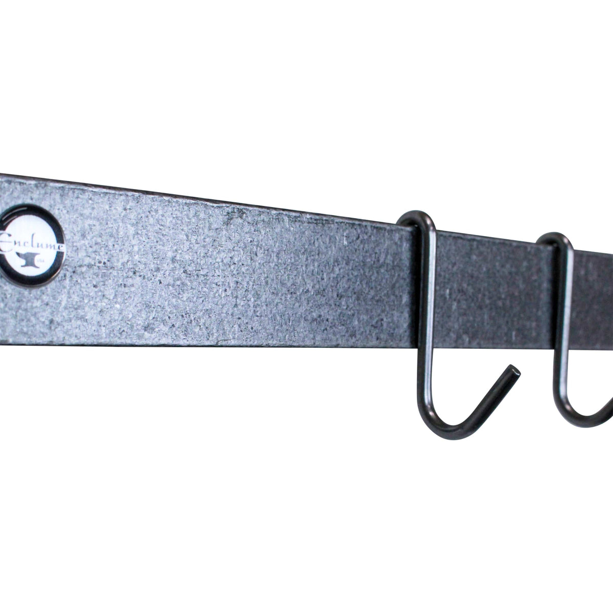 Enclume Hooks Hammered Steel Handcrafted Decor Pot Hooks 6 Pack