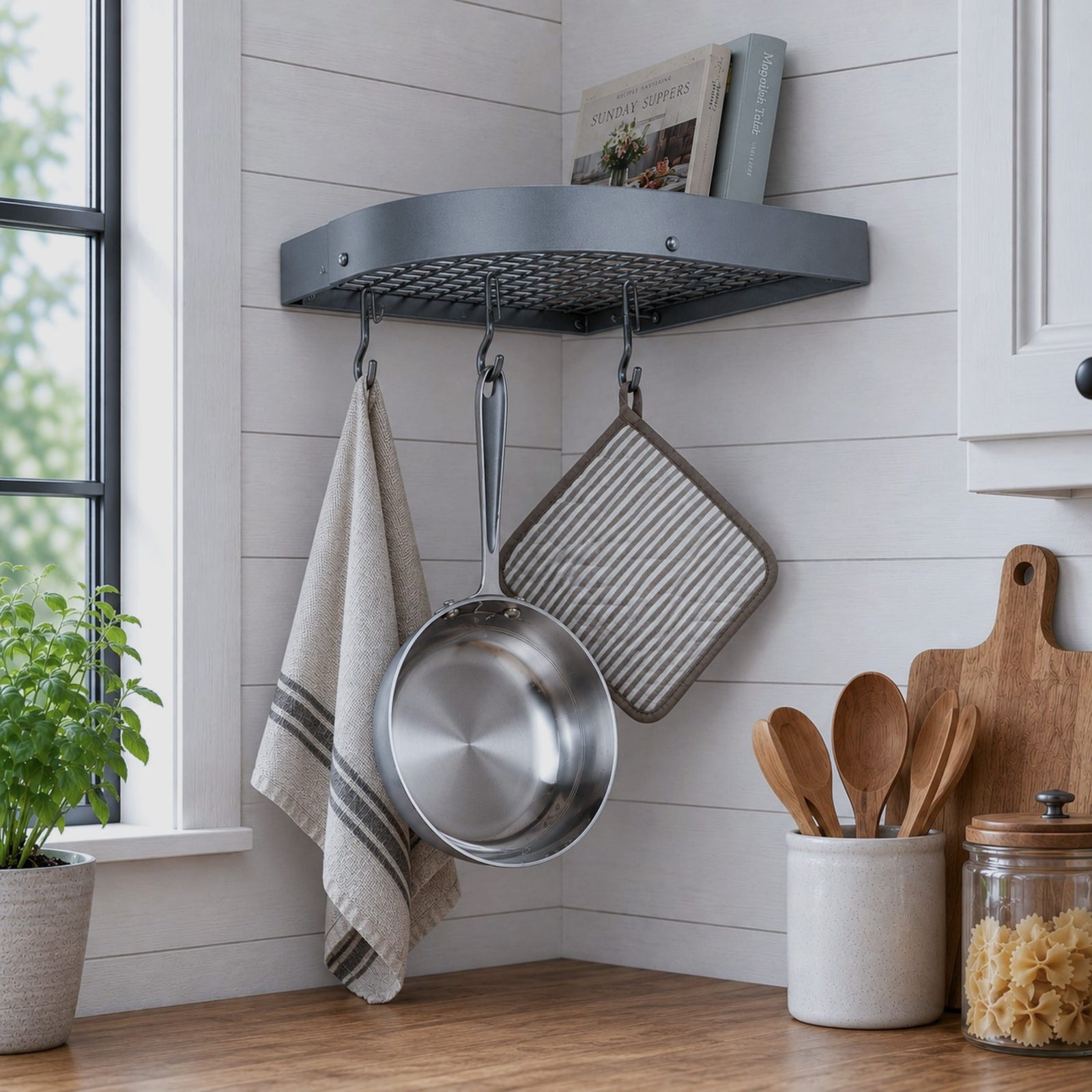 Enclume Wall 16" Corner Wall Rack