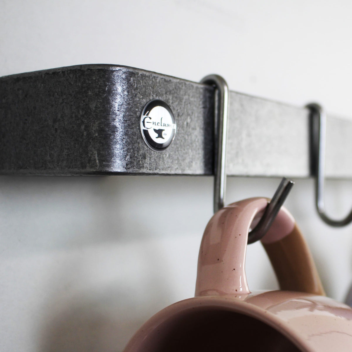Enclume Wall Handcrafted Classic Wall Rack Utensil Bar w 6 Hooks (18", 24", 30" or 36")