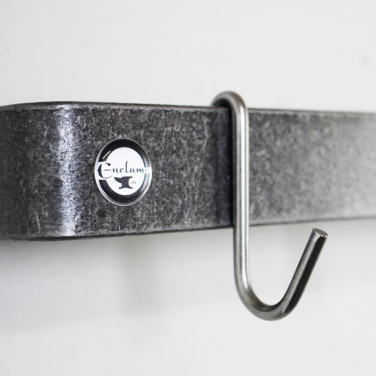 Enclume Wall Handcrafted Classic Wall Rack Utensil Bar w 6 Hooks (18", 24", 30" or 36")