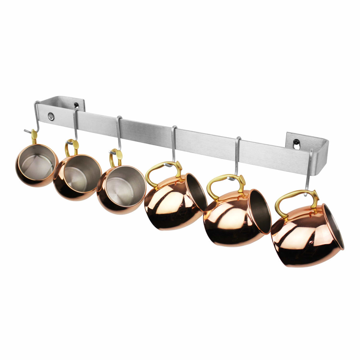 Enclume Wall Handcrafted Classic Wall Rack Utensil Bar w 6 Hooks (18", 24", 30" or 36")