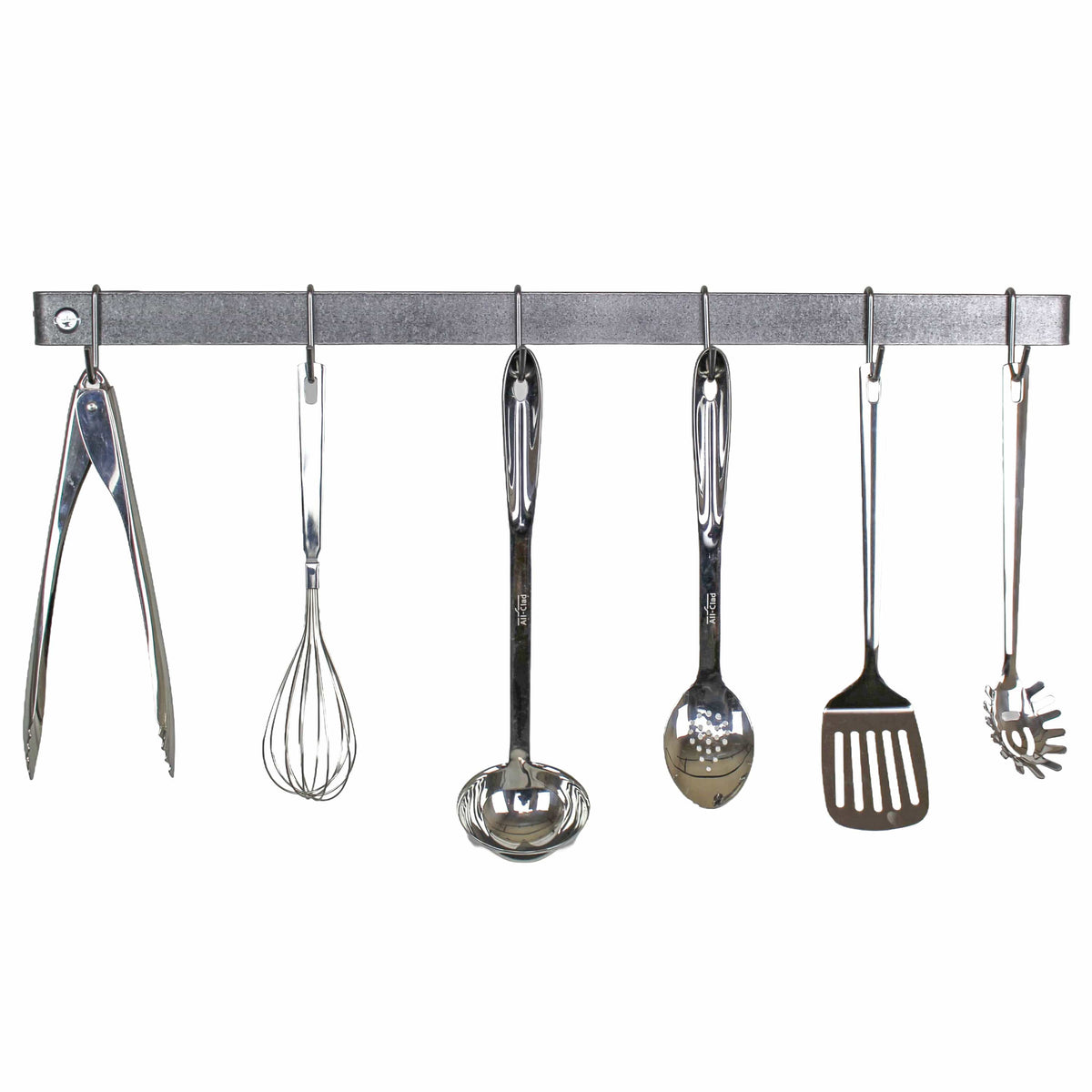 Enclume Wall Handcrafted Classic Wall Rack Utensil Bar w 6 Hooks (18", 24", 30" or 36")