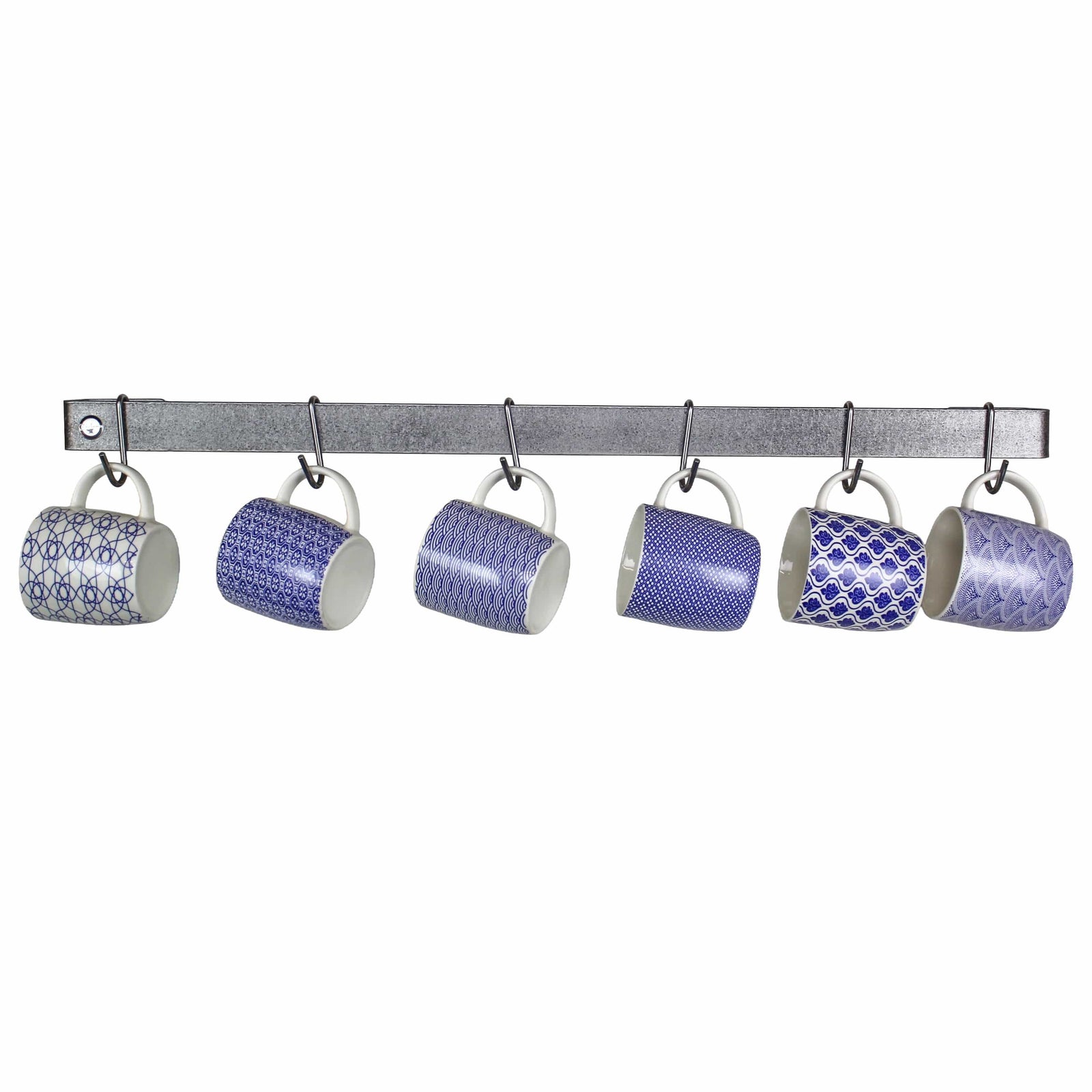Enclume Wall Handcrafted Classic Wall Rack Utensil Bar w 6 Hooks (18", 24", 30" or 36")