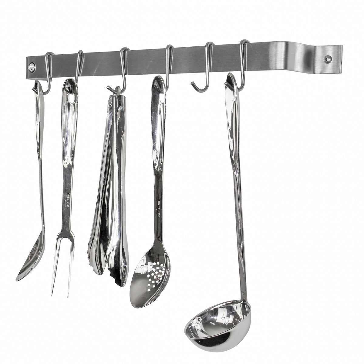 Enclume Wall Handcrafted Easy Mount Wall Rack Utensil Bar w 6 Hooks
