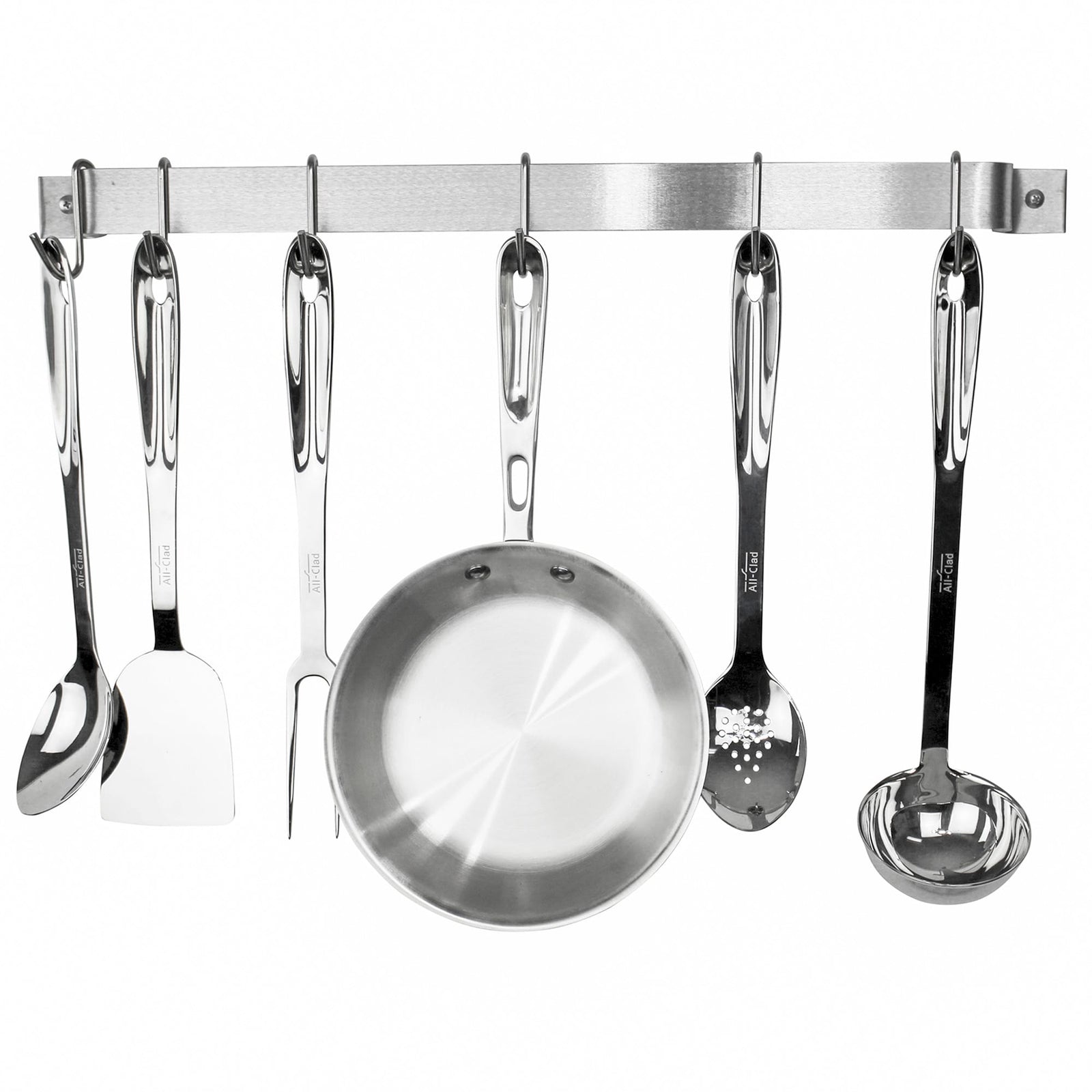 Enclume Wall Handcrafted Easy Mount Wall Rack Utensil Bar w 6 Hooks