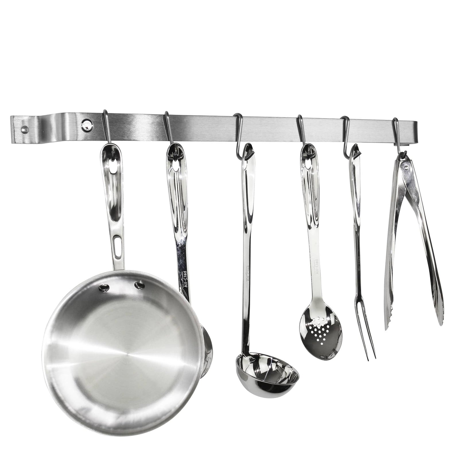 Enclume Wall Handcrafted Easy Mount Wall Rack Utensil Bar w 6 Hooks