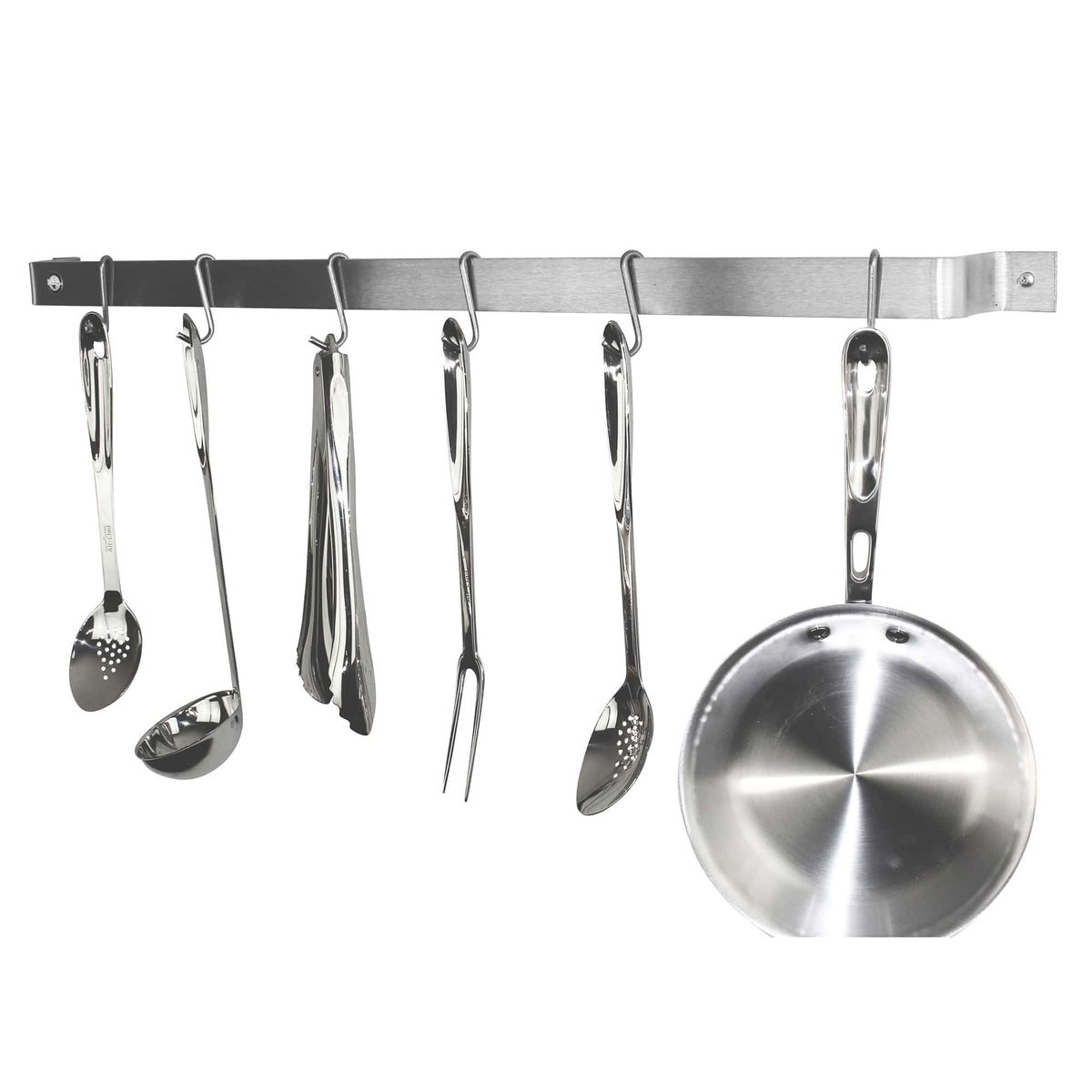 Enclume Wall Handcrafted Easy Mount Wall Rack Utensil Bar w 6 Hooks