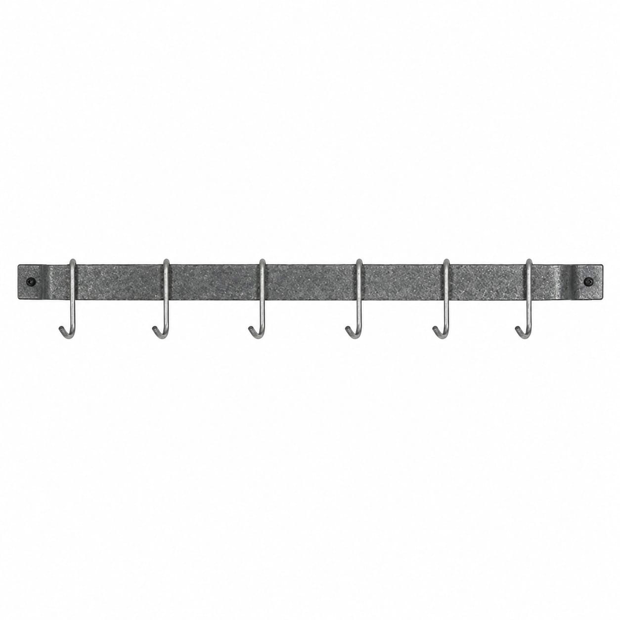 Enclume Wall Handcrafted Easy Mount Wall Rack Utensil Bar w 6 Hooks