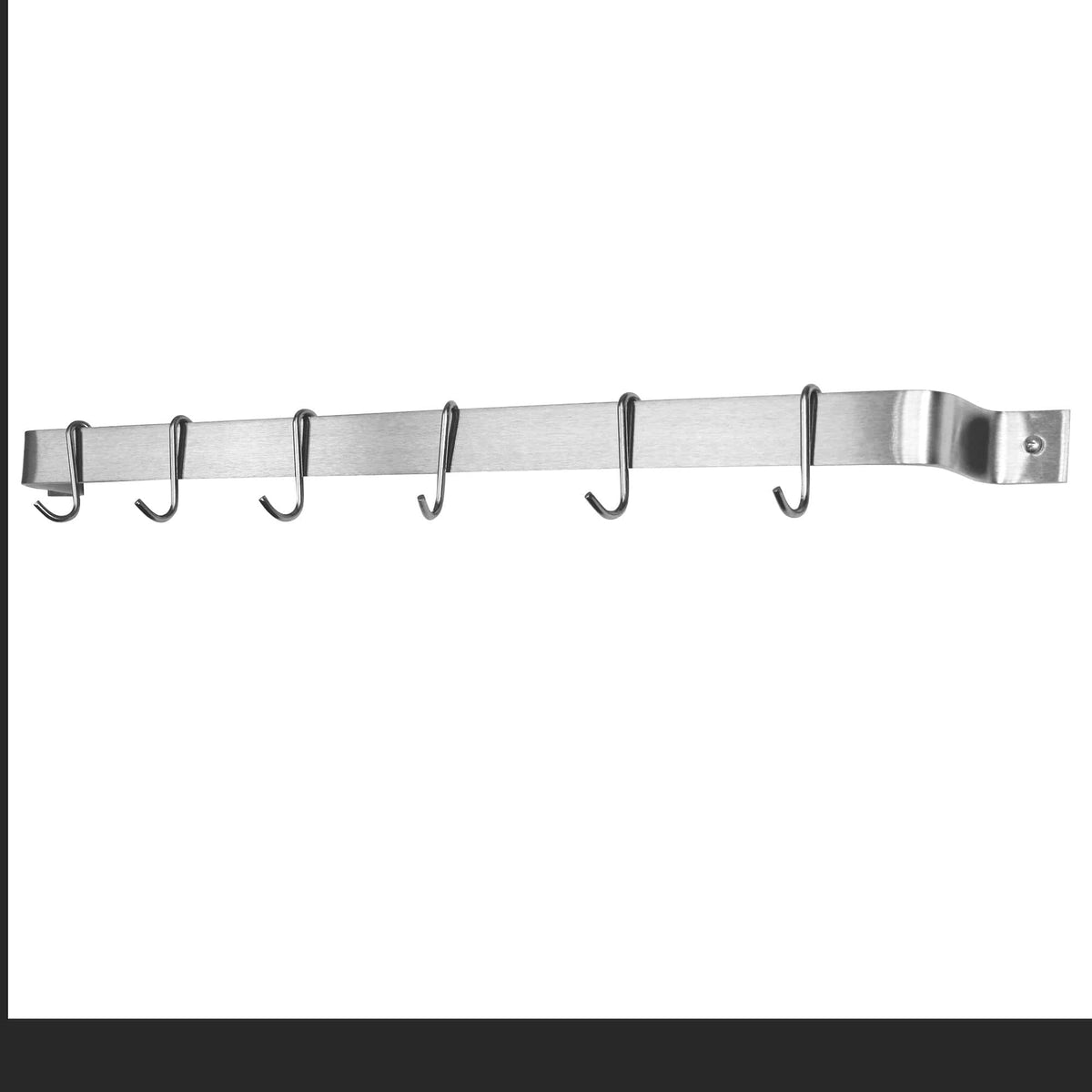 Enclume Wall Handcrafted Easy Mount Wall Rack Utensil Bar w 6 Hooks