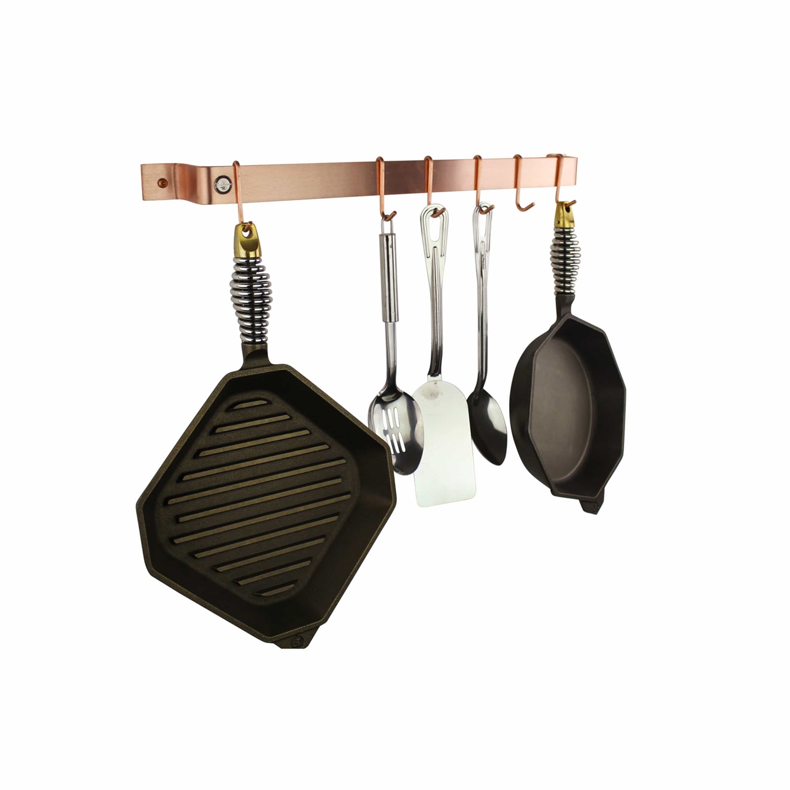 Enclume Wall Handcrafted Easy Mount Wall Rack Utensil Bar w 6 Hooks