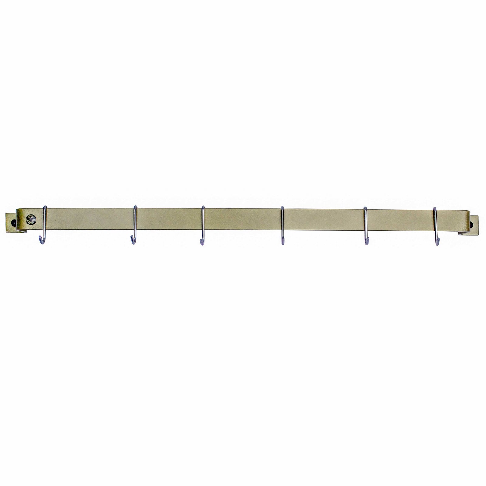 Enclume Wall Handcrafted Easy Mount Wall Rack Utensil Bar w 6 Hooks - Accent Colors