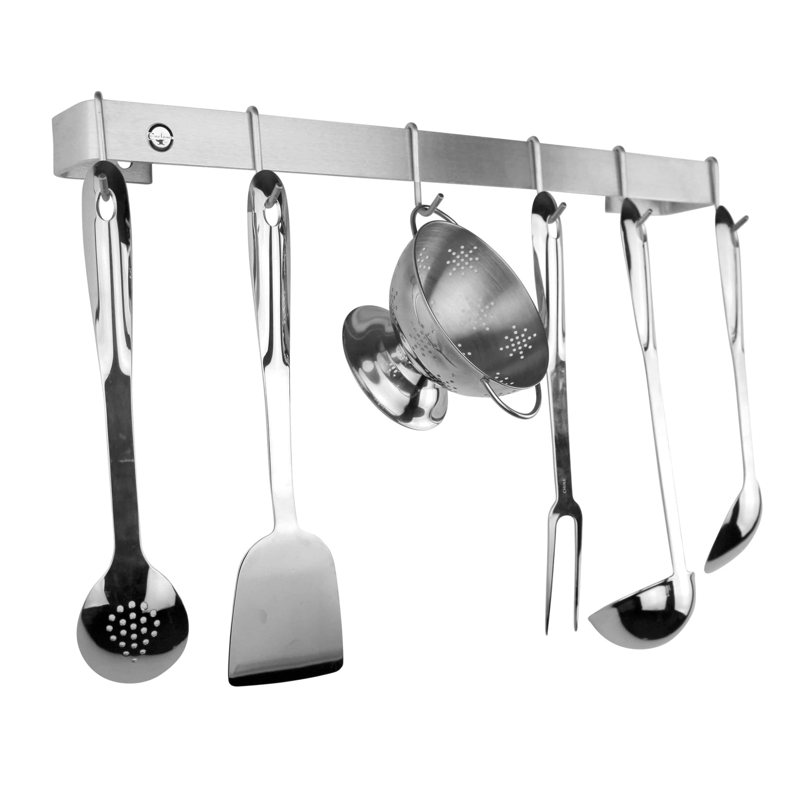 Enclume Wall Stainless Steel / 36" Handcrafted Classic Wall Rack Utensil Bar w 6 Hooks (18", 24", 30" or 36")