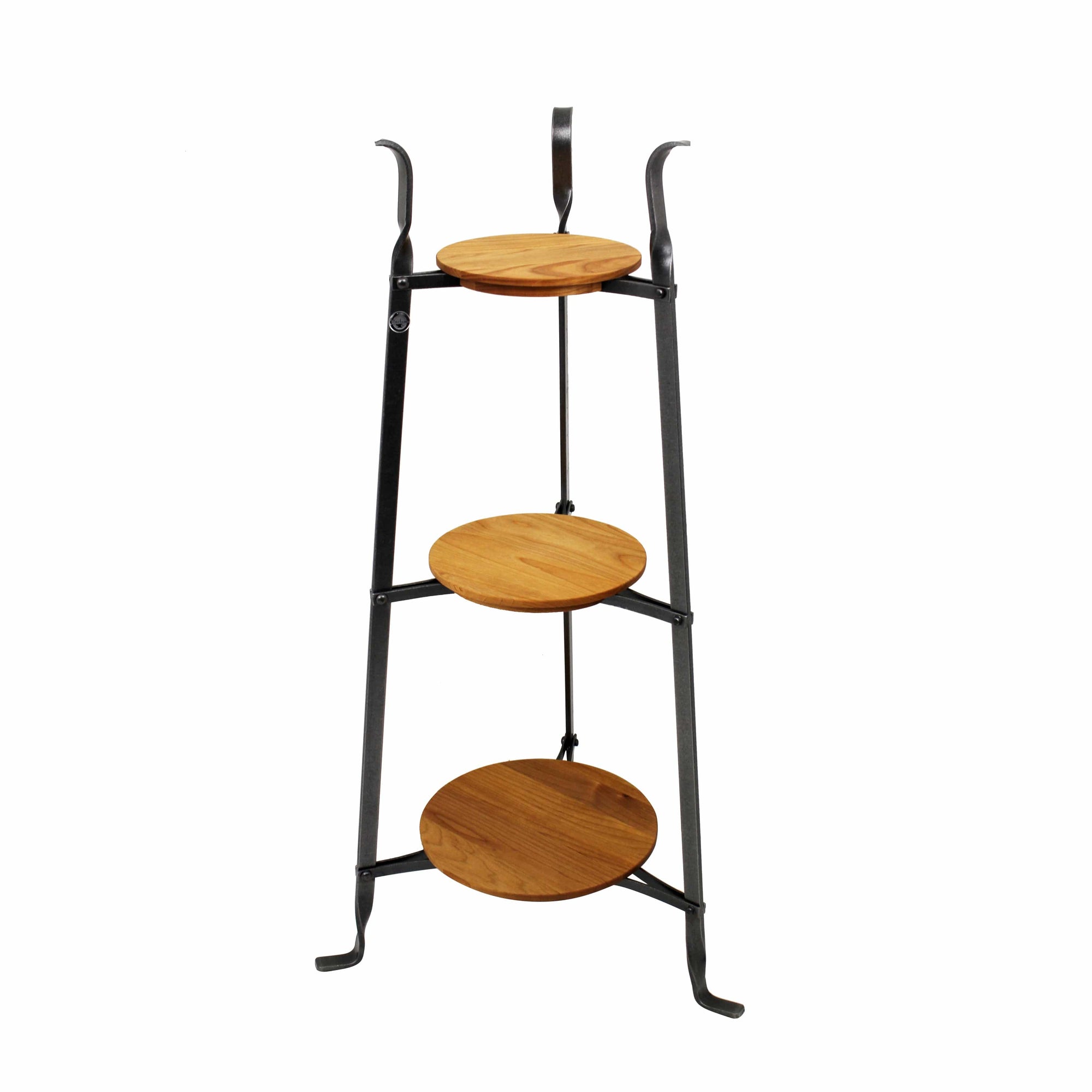 3-Tier Designer Stand with Alder Shelves - Enclume