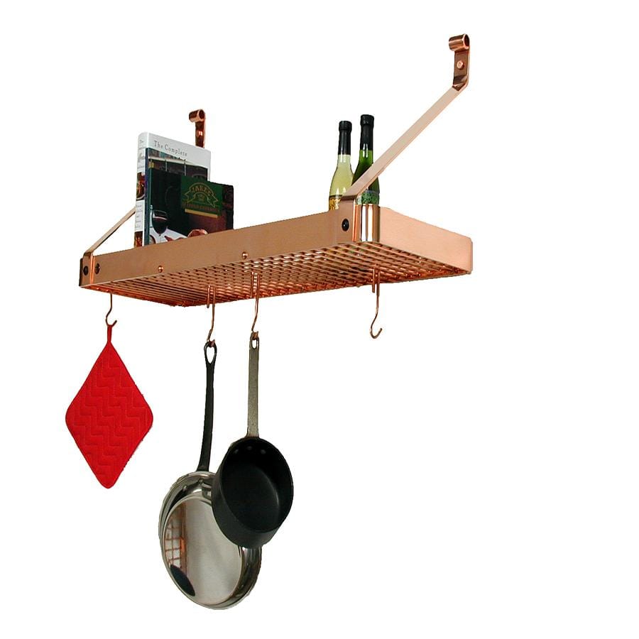 Enclume 36" Gourmet Deep Bookshelf Wall Rack with 12 Hooks