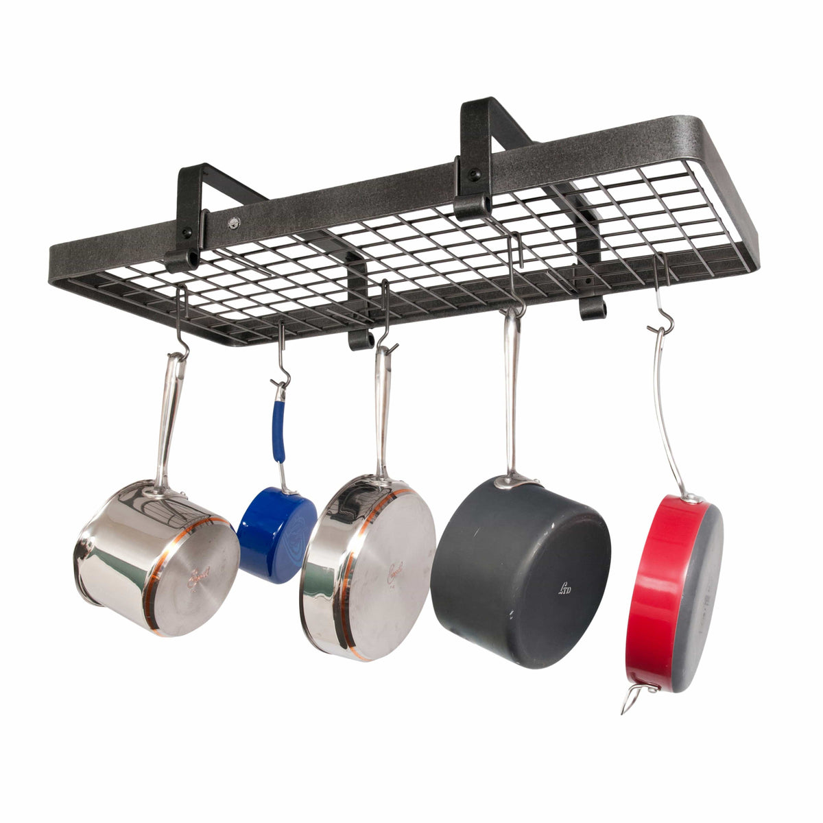 Enclume 37&quot; Low Ceiling Rectangle Pot Rack with 18 Hooks