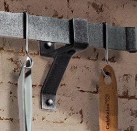 Enclume 8&quot; Wall Brackets For Rolled End Bar