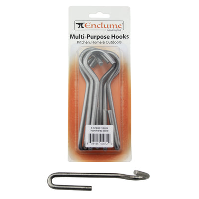 4.5" Angled Pot Hooks 6 Pack Blister - Enclume Design Products