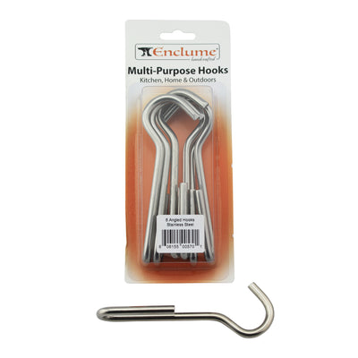 4.5" Angled Pot Hooks 6 Pack Blister - Enclume Design Products