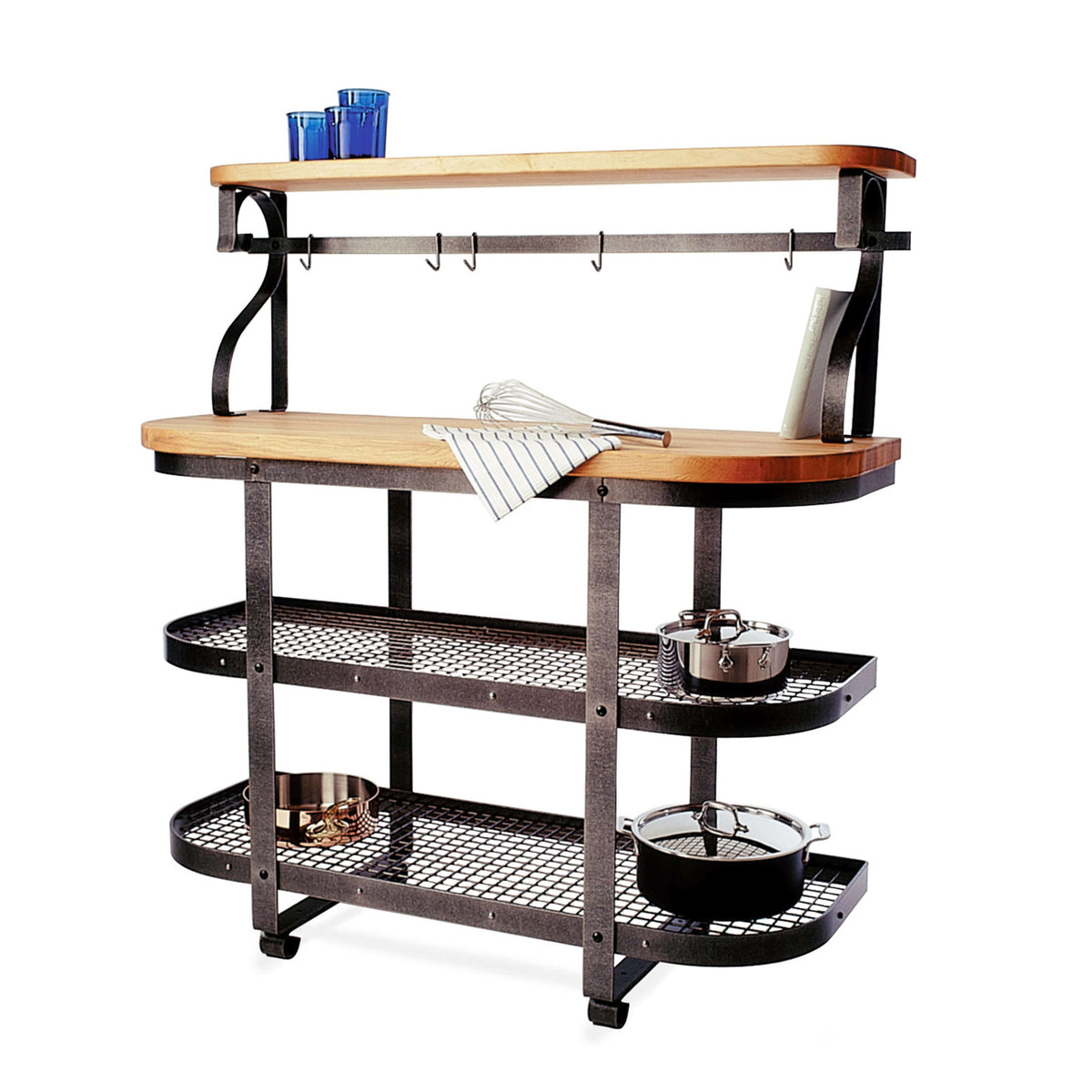 Enclume Baker&#39;s Side Shelf with Eastern Maple Butcher Block