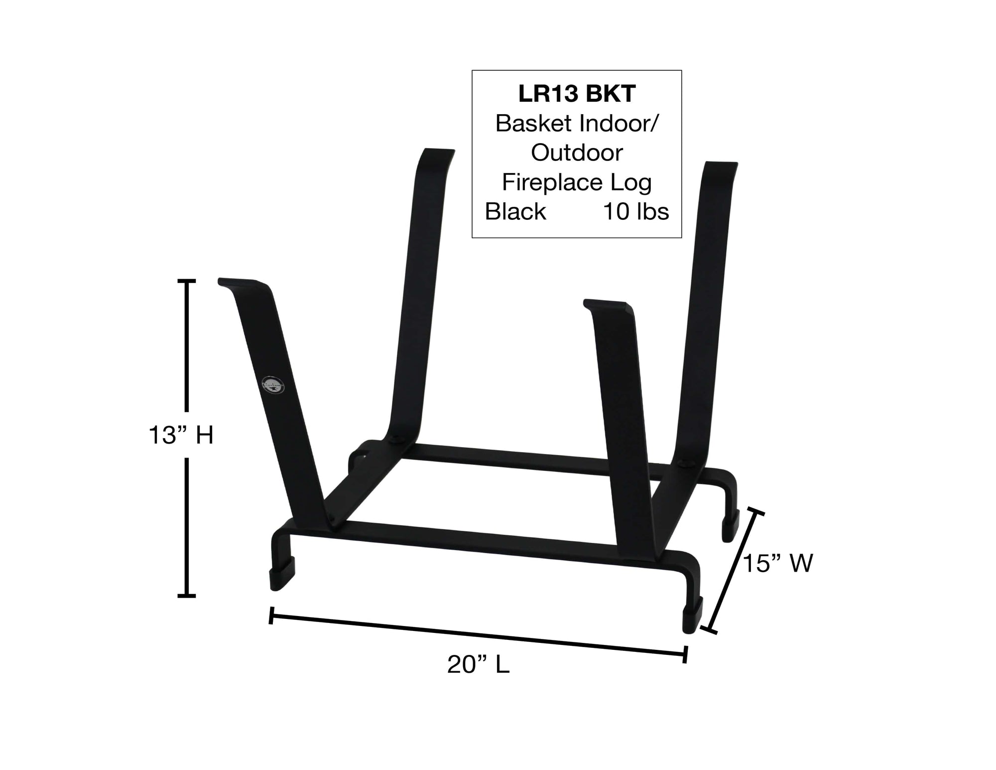 Enclume Basket Indoor and Outdoor Fireplace Log Rack